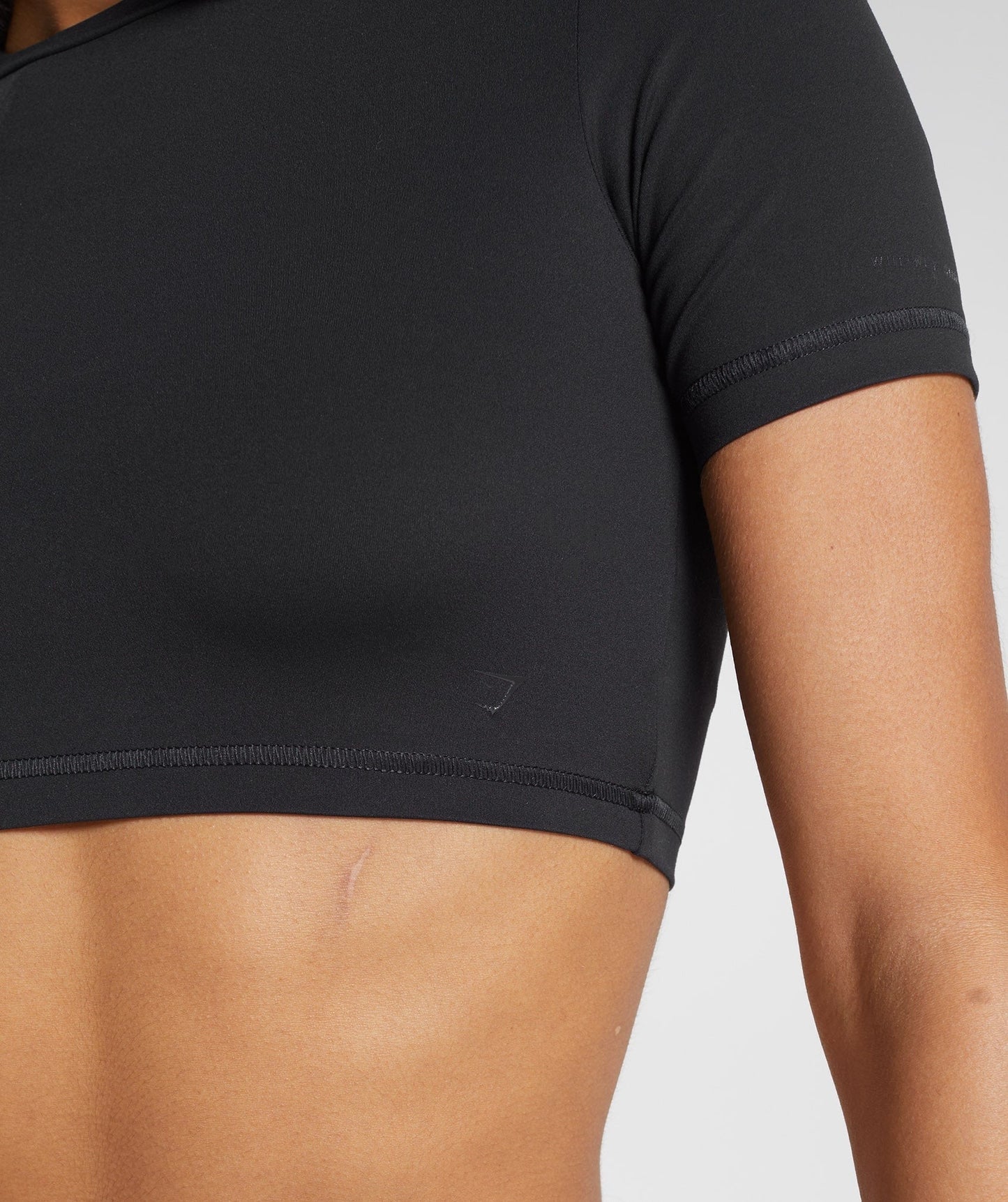 Gymshark Whitney Short Sleeve Crop Top - Black