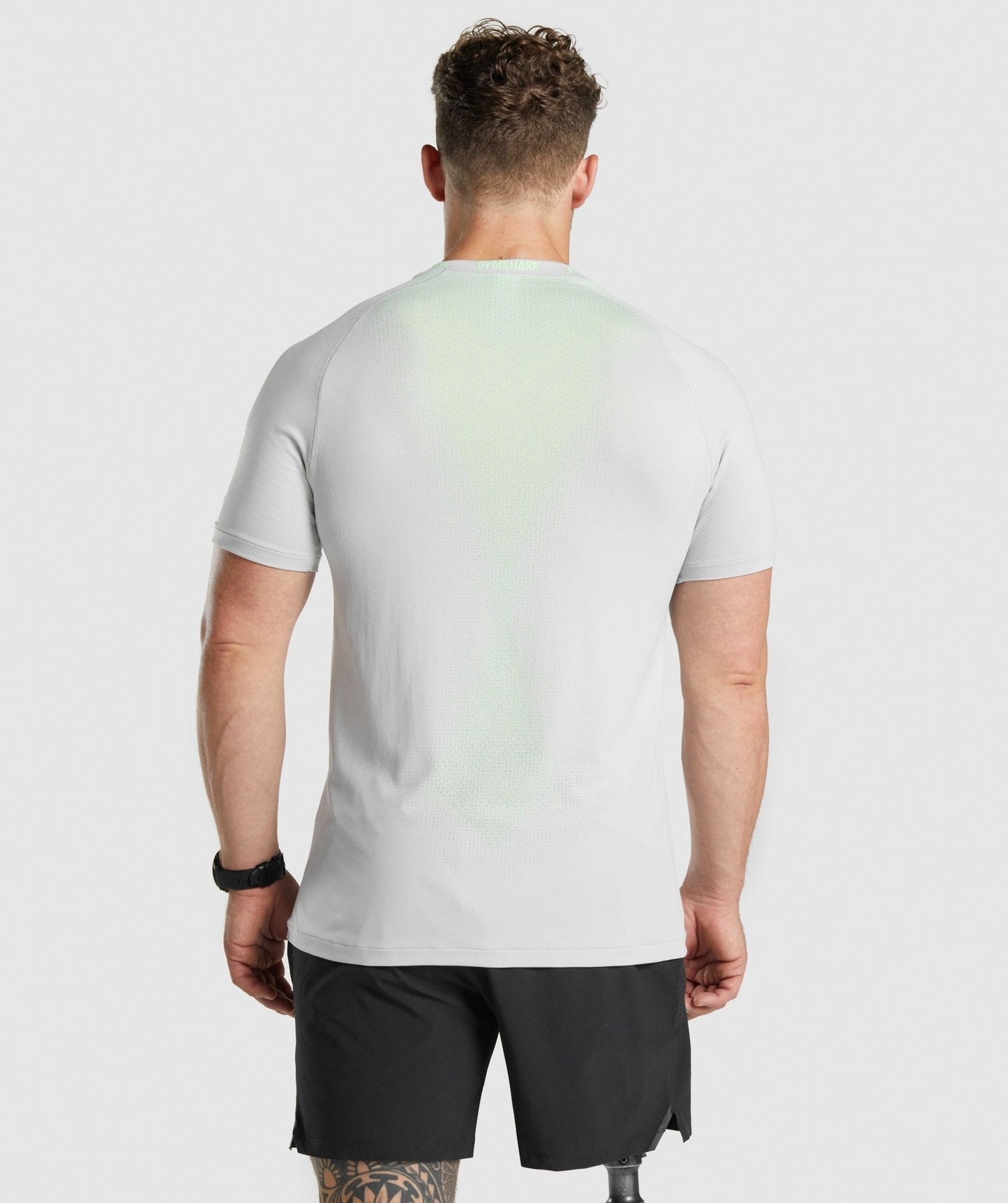 Gymshark Apex Contrast Seamless T-shirt - Light Grey
