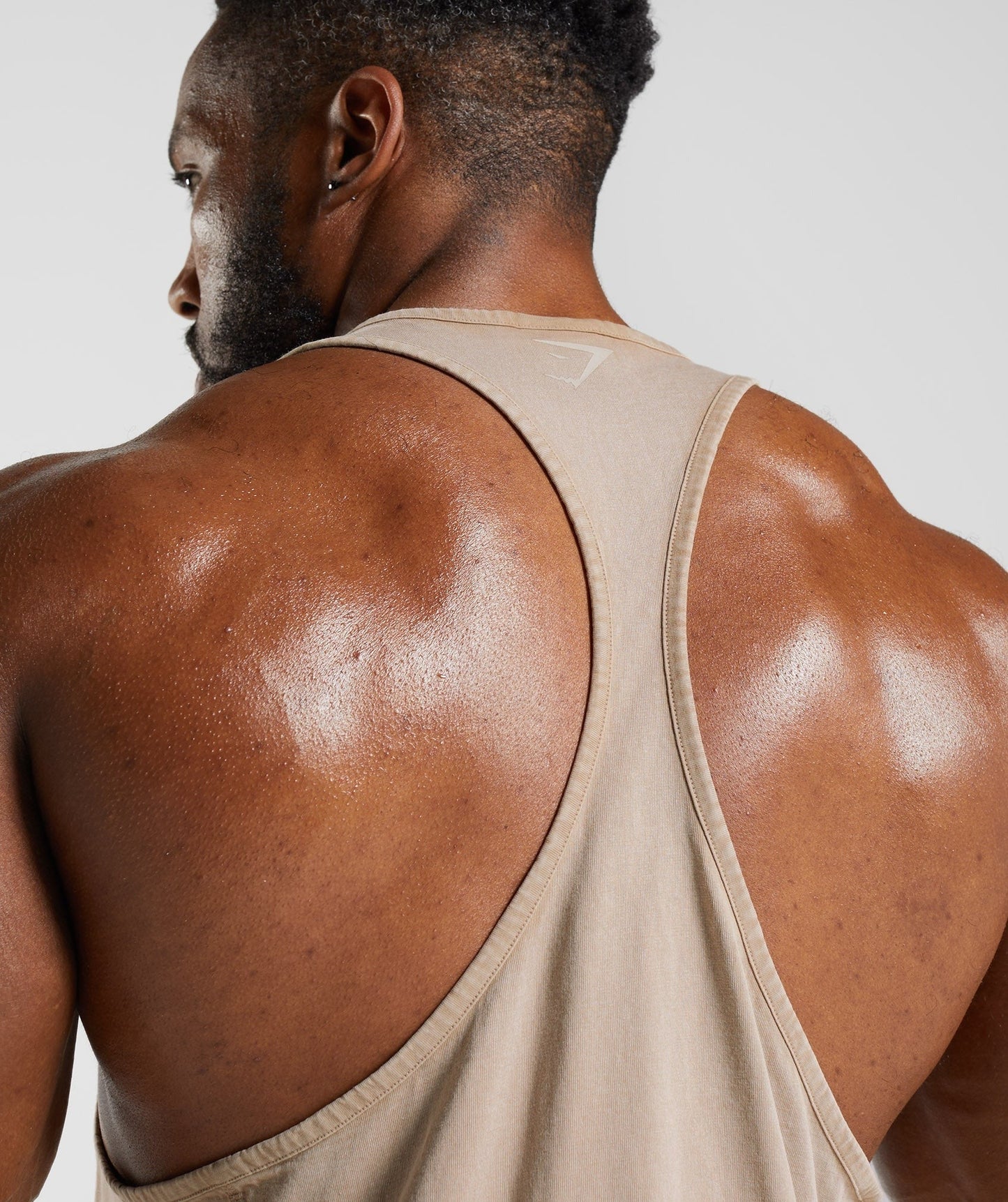 Gymshark Power Washed Stringer - Cement Brown