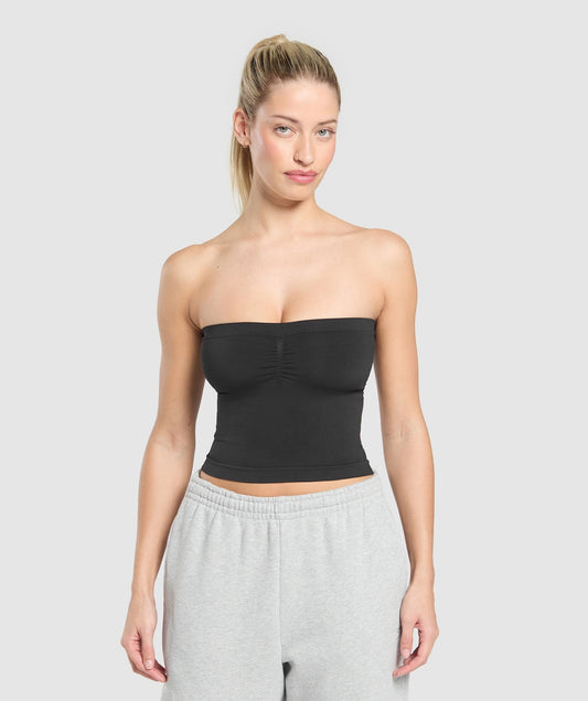 Gymshark Everyday Seamless Midi Tube Top - Black