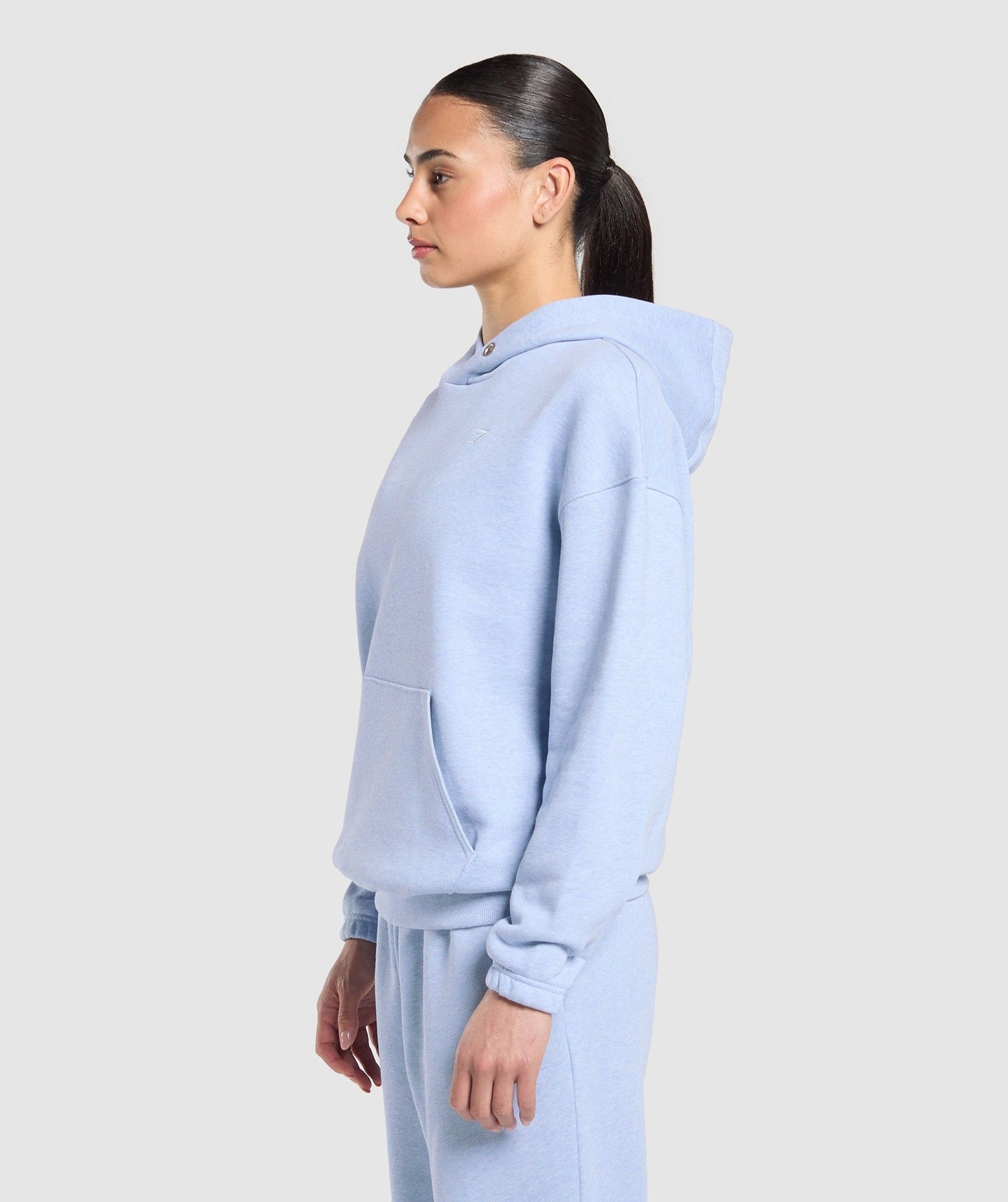 Gymshark Rest Day Sweats 2.0 Oversized Hoodie - Blue Marl