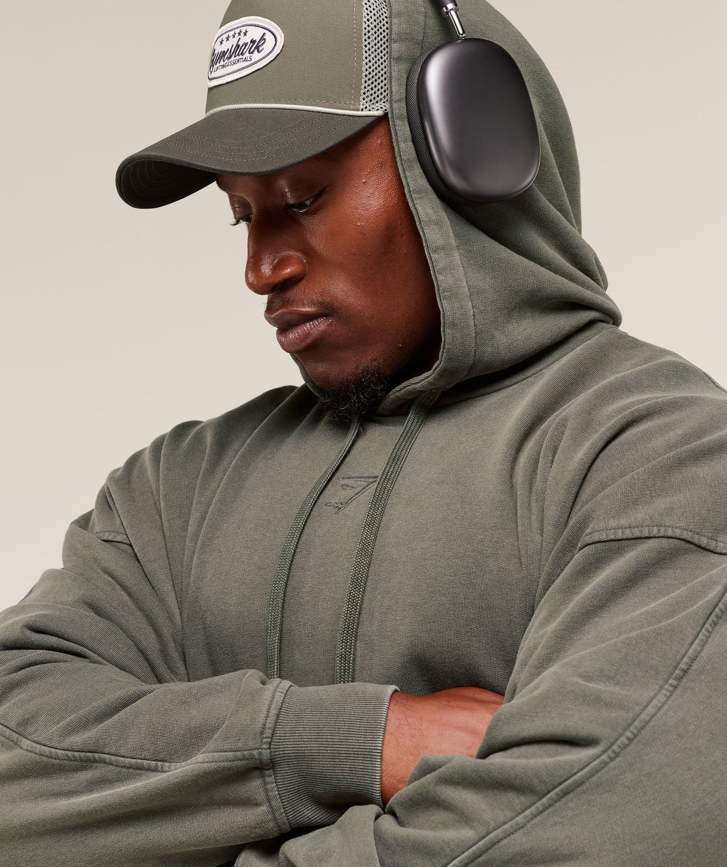 Gymshark Power Washed Hoodie - GS Strength Green