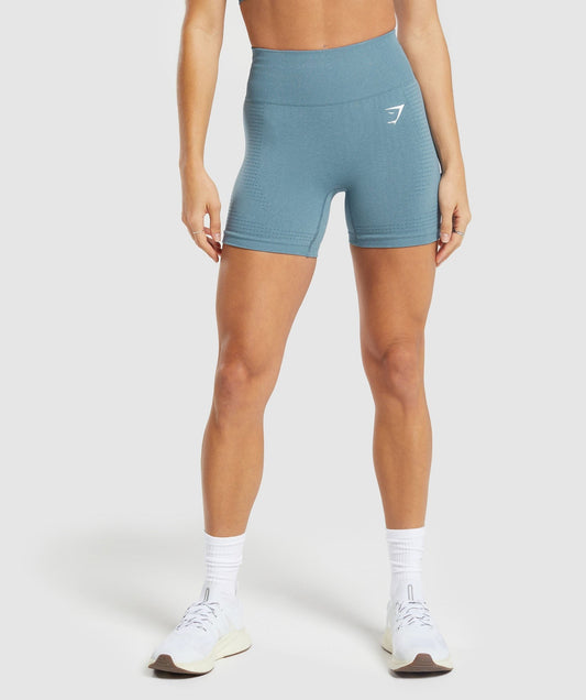 Gymshark Vital Seamless Shorts - Faded Blue Marl