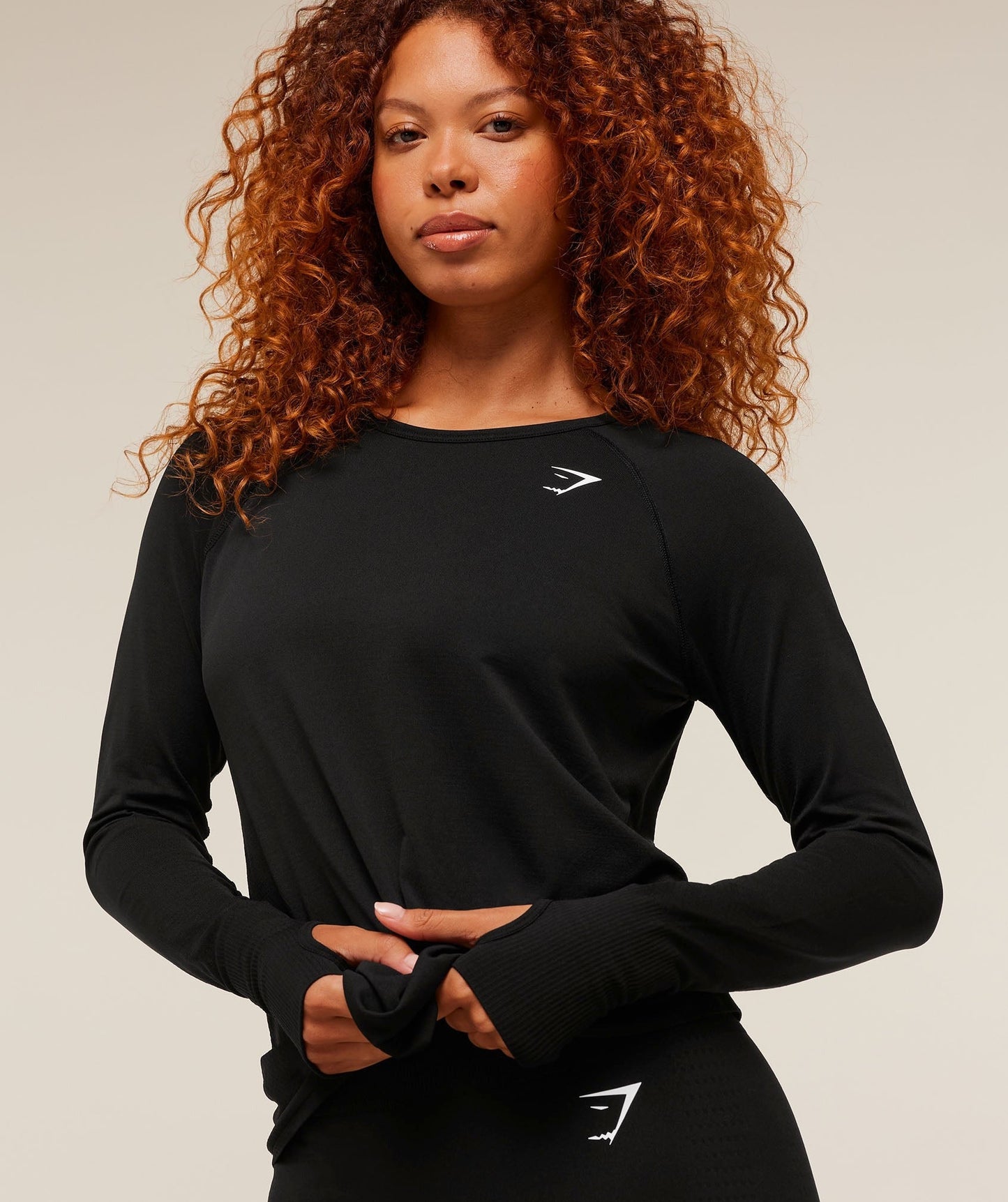 Gymshark Vital Seamless Light Long Sleeve Top - Black