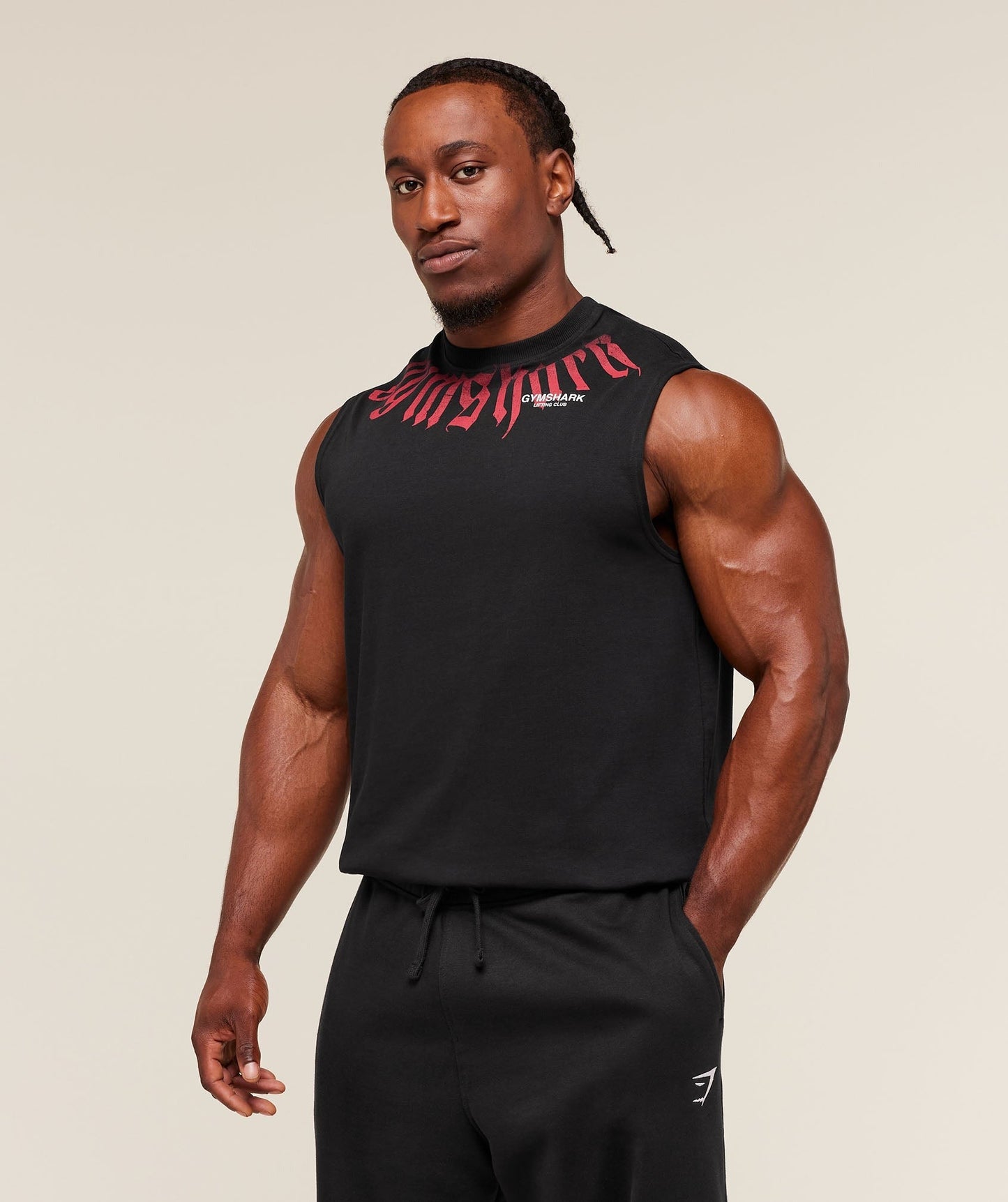 Gymshark Fade Graphic Tank - GS Black