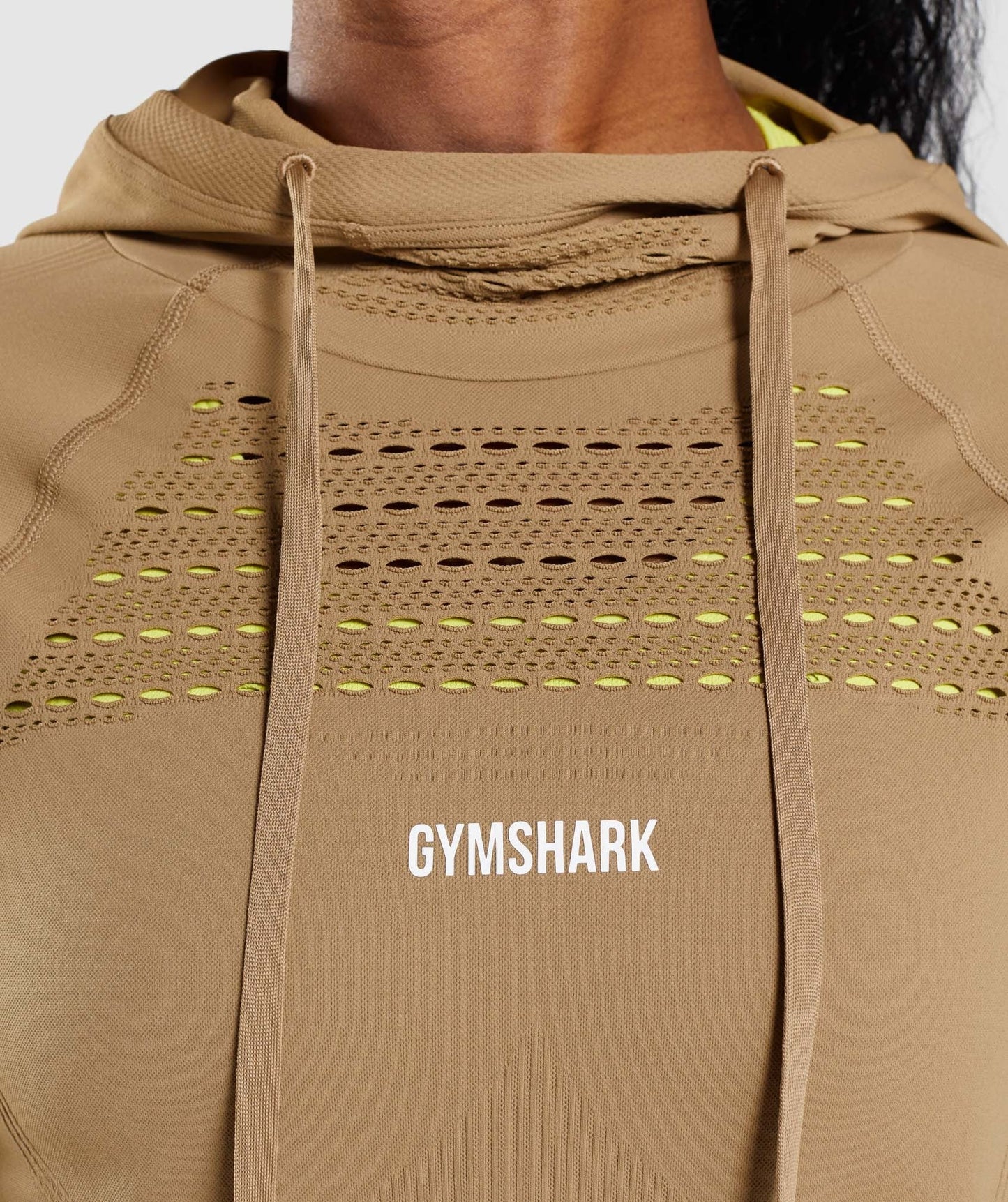 Gymshark Energy Seamless Hoodie - Biscotti Brown