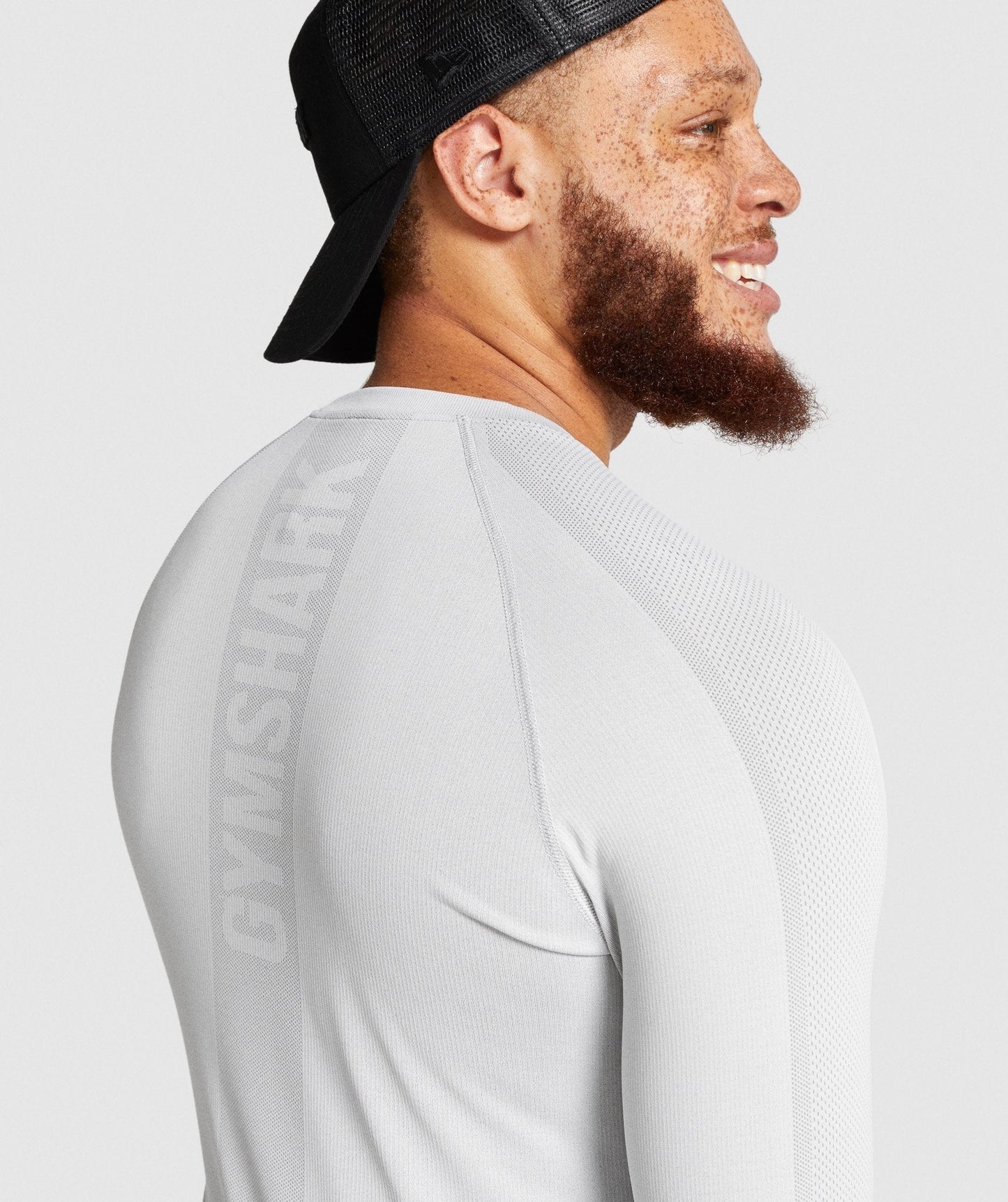 Gymshark Aspect Lightweight Seamless Long Sleeve T-shirt - Light Grey