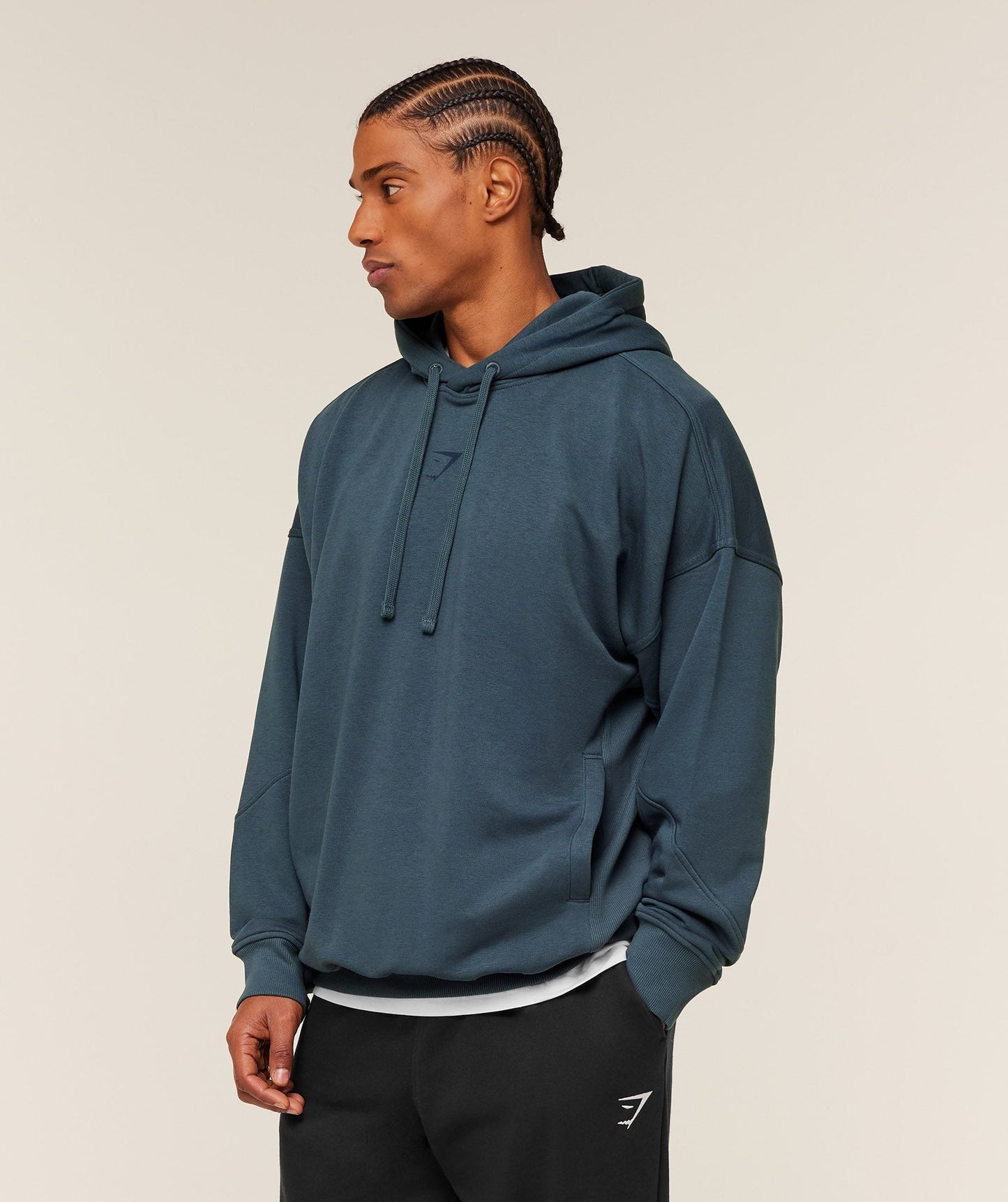 Gymshark Power Oversized Hoodie - GS Stealth Blue