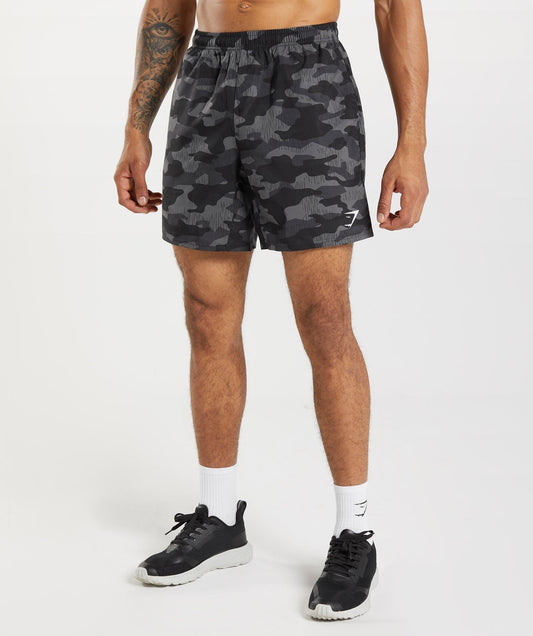 Gymshark Arrival 7" Short- Graphite Grey Print