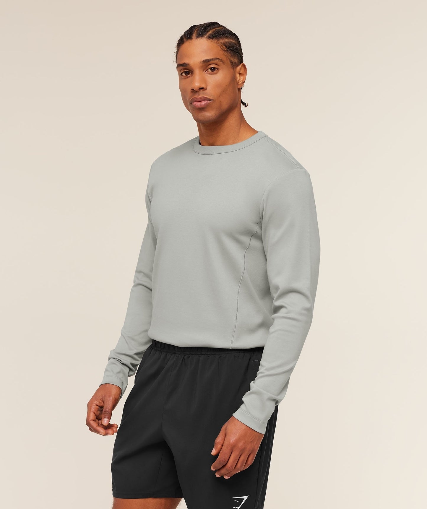 Gymshark Off Duty Long Sleeve T-Shirt - Smokey Grey