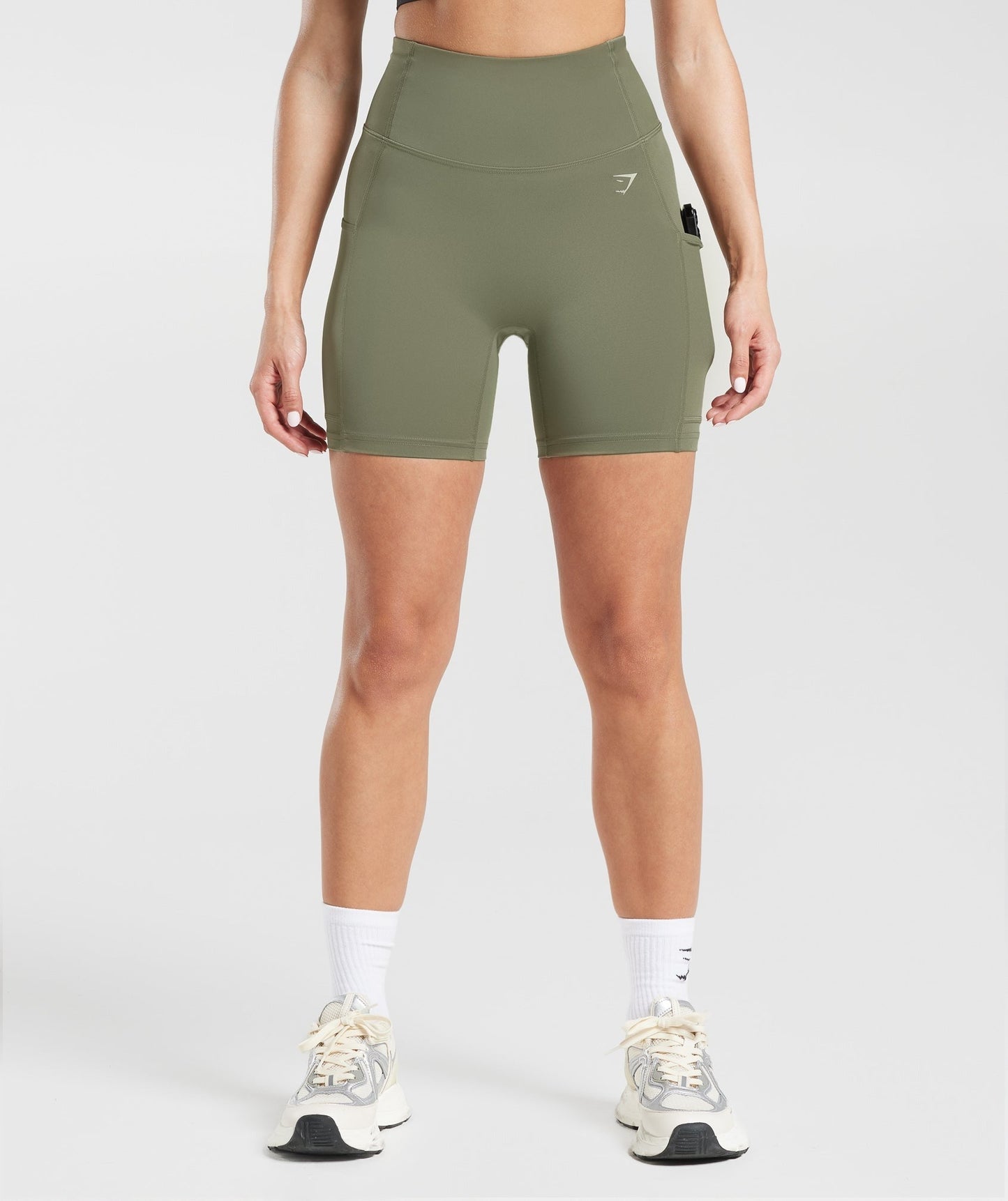 Gymshark Pocket Shorts - Dusty Olive