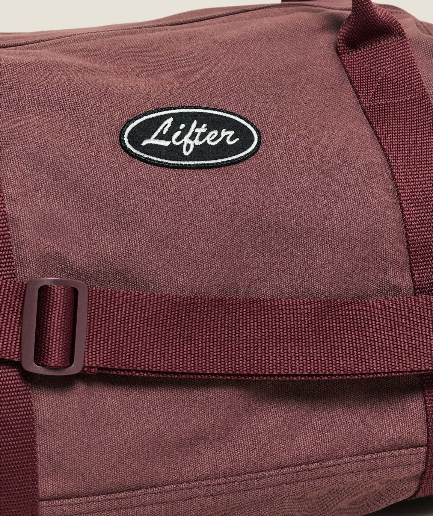Gymshark Strength Dept Canvas Duffle Bag - Burgundy Brown