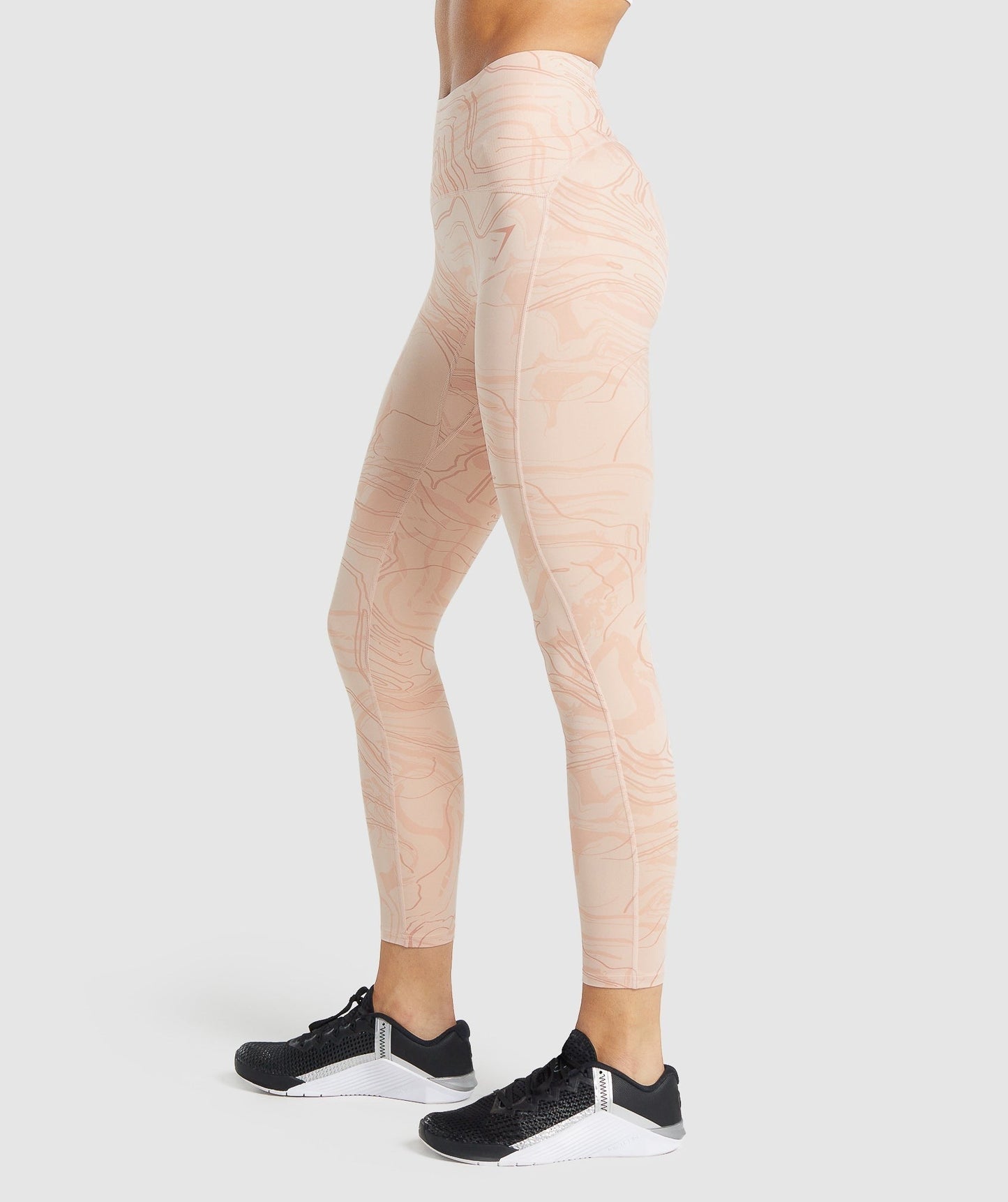 Gymshark GS Power Support Leggings - Light Pink Print