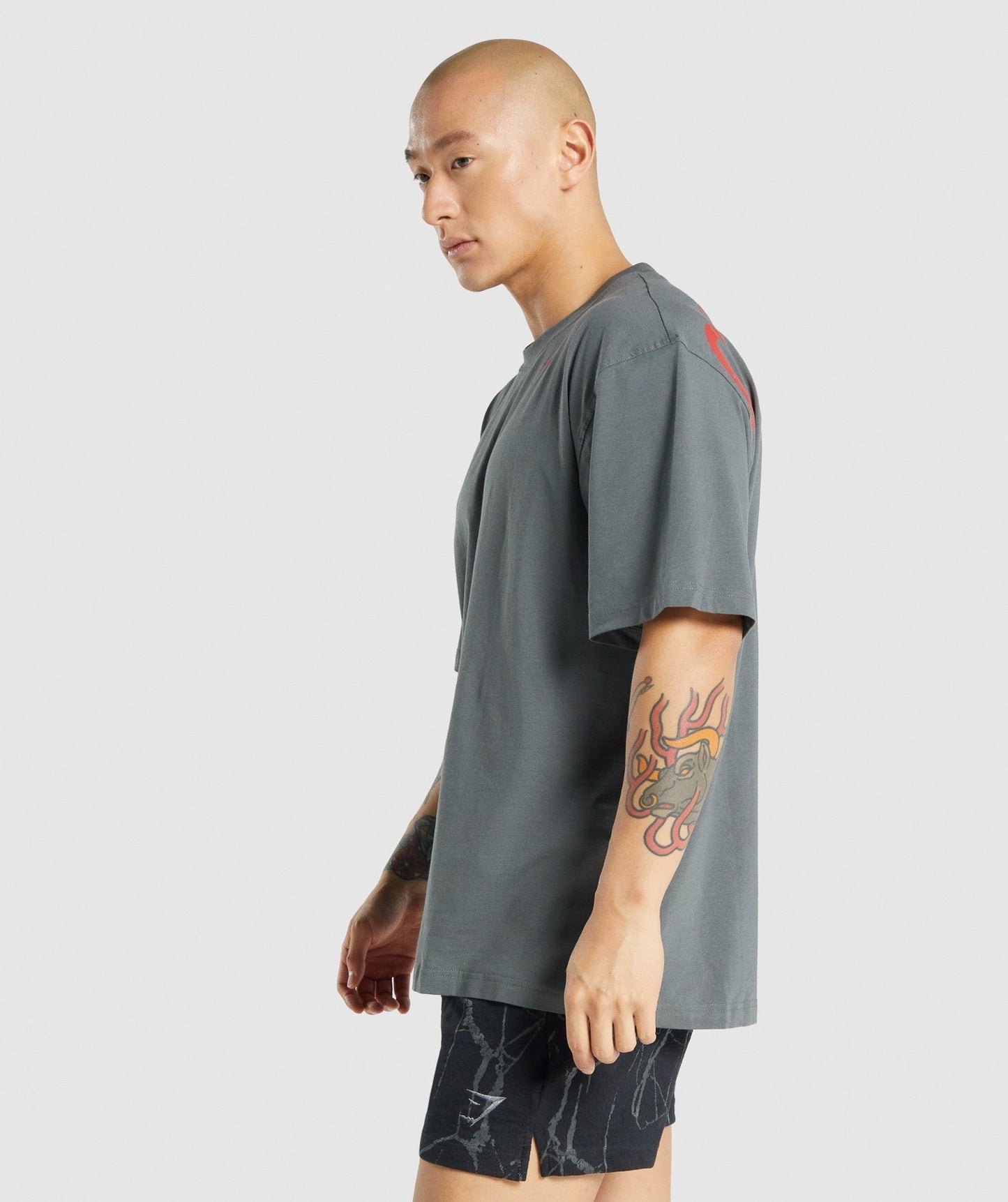 Gymshark Power T-Shirt - Charcoal Grey