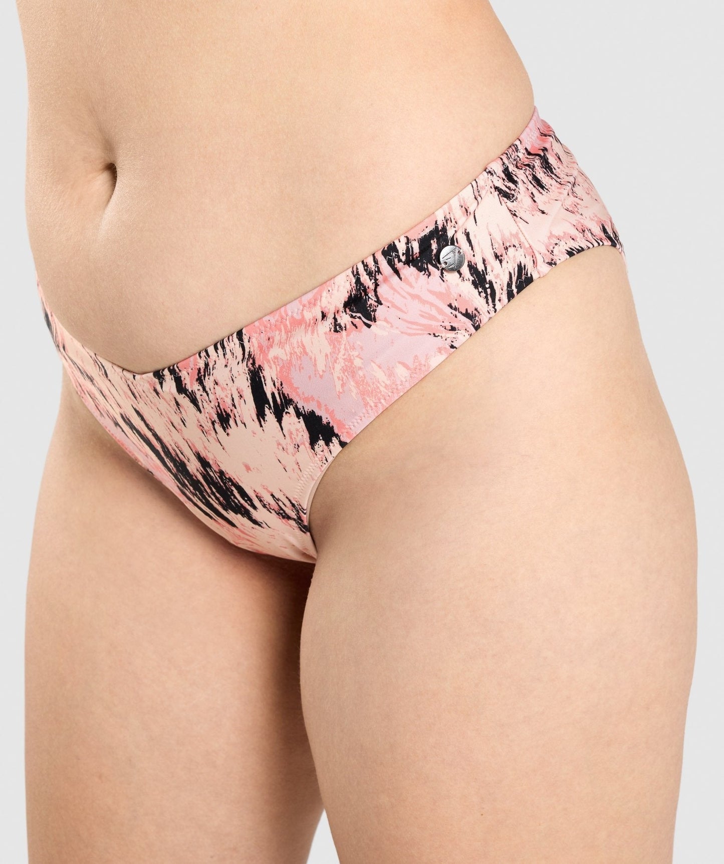 Gymshark V Shaped Bikini Bottoms - Light Pink Print