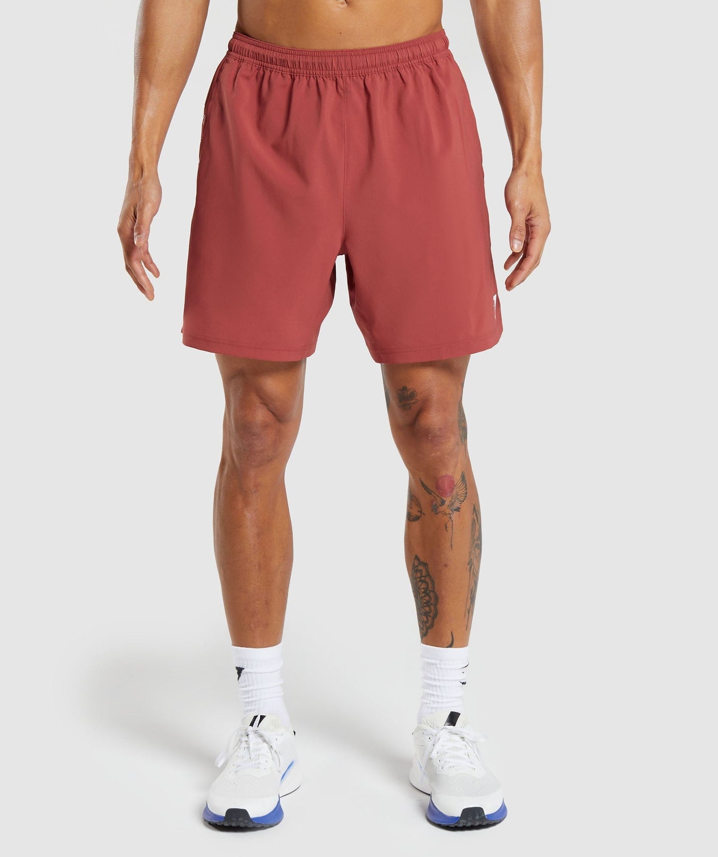 Gymshark Strike Shorts - Rust Red