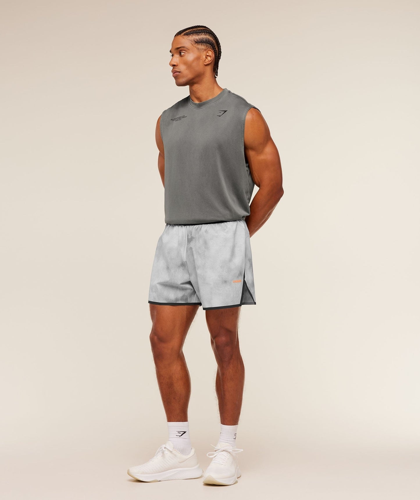 Gymshark Hybrid 5" Performance Shorts - Smokey Grey