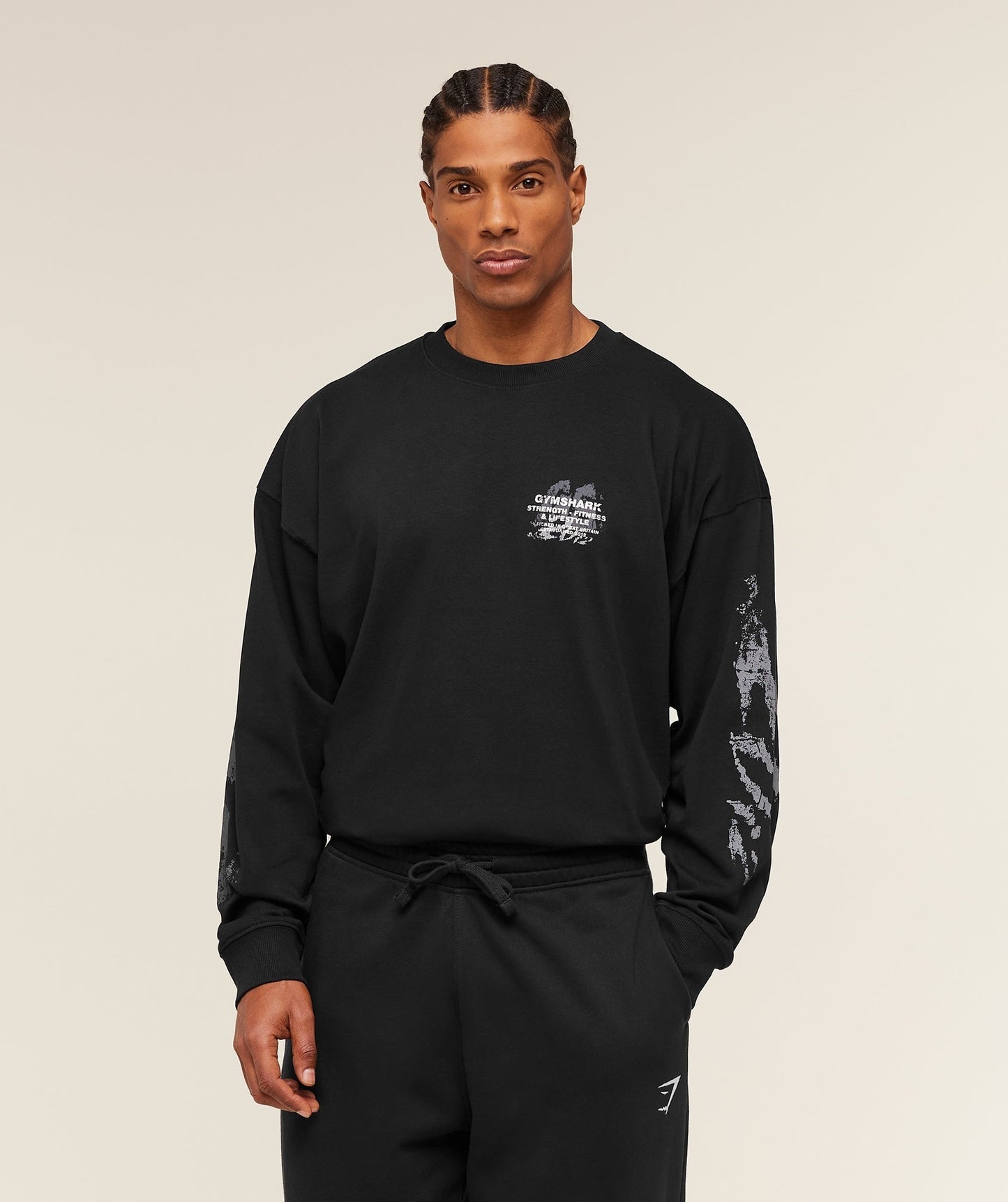 Gymshark Strength Fitness & Lifestyle Long Sleeve T-Shirt - Black