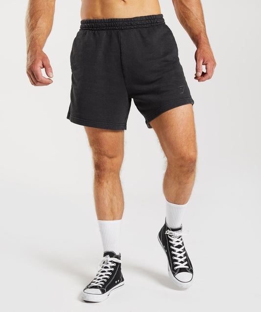 Gymshark Power Washed 5" Shorts - Black