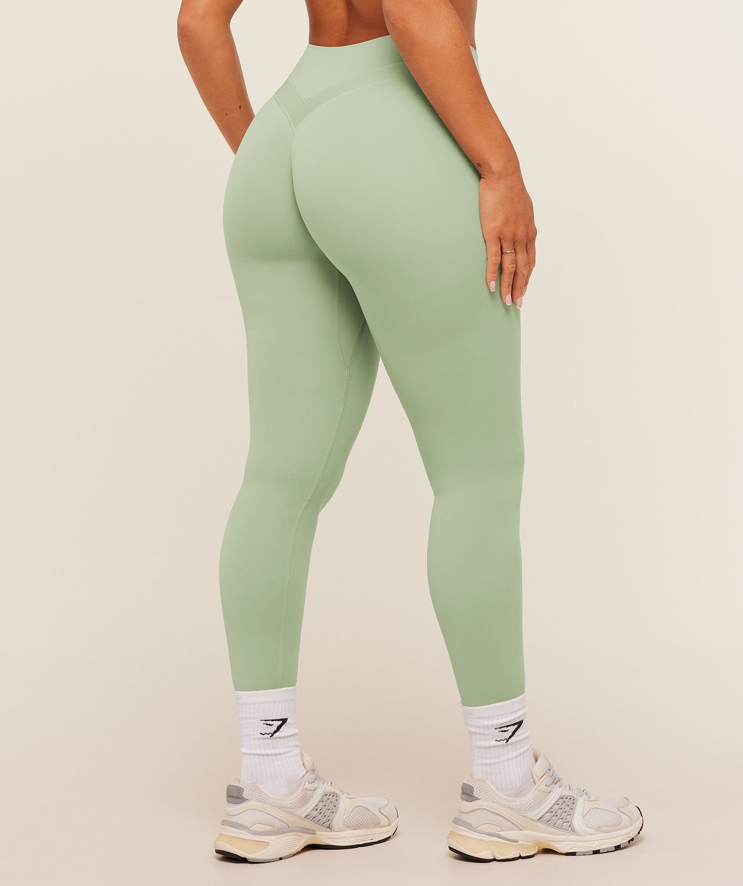 Gymshark Whitney Mid-High Rise Leggings - Haze Green