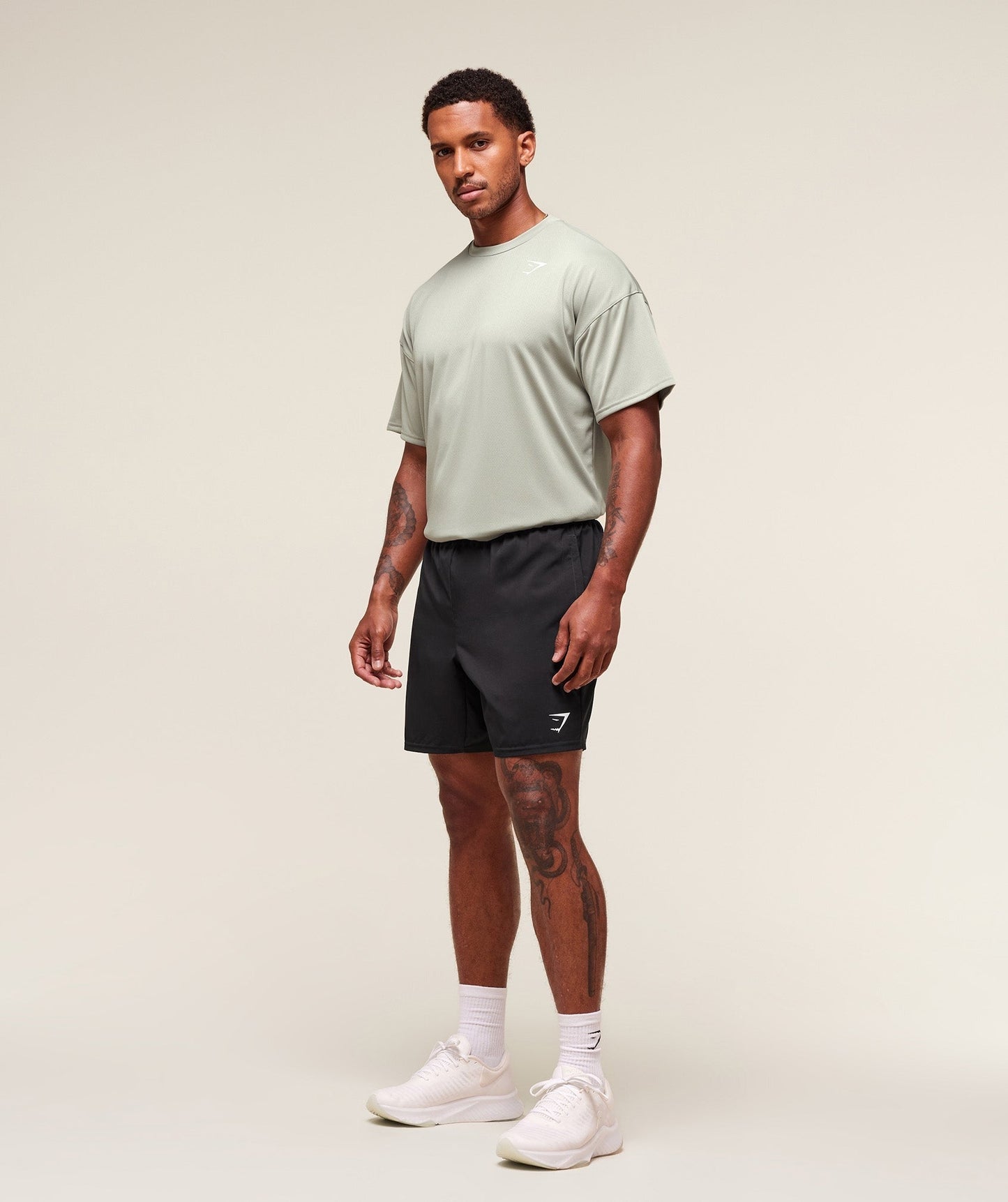 Gymshark Arrival Oversized T-Shirt - Stone Grey