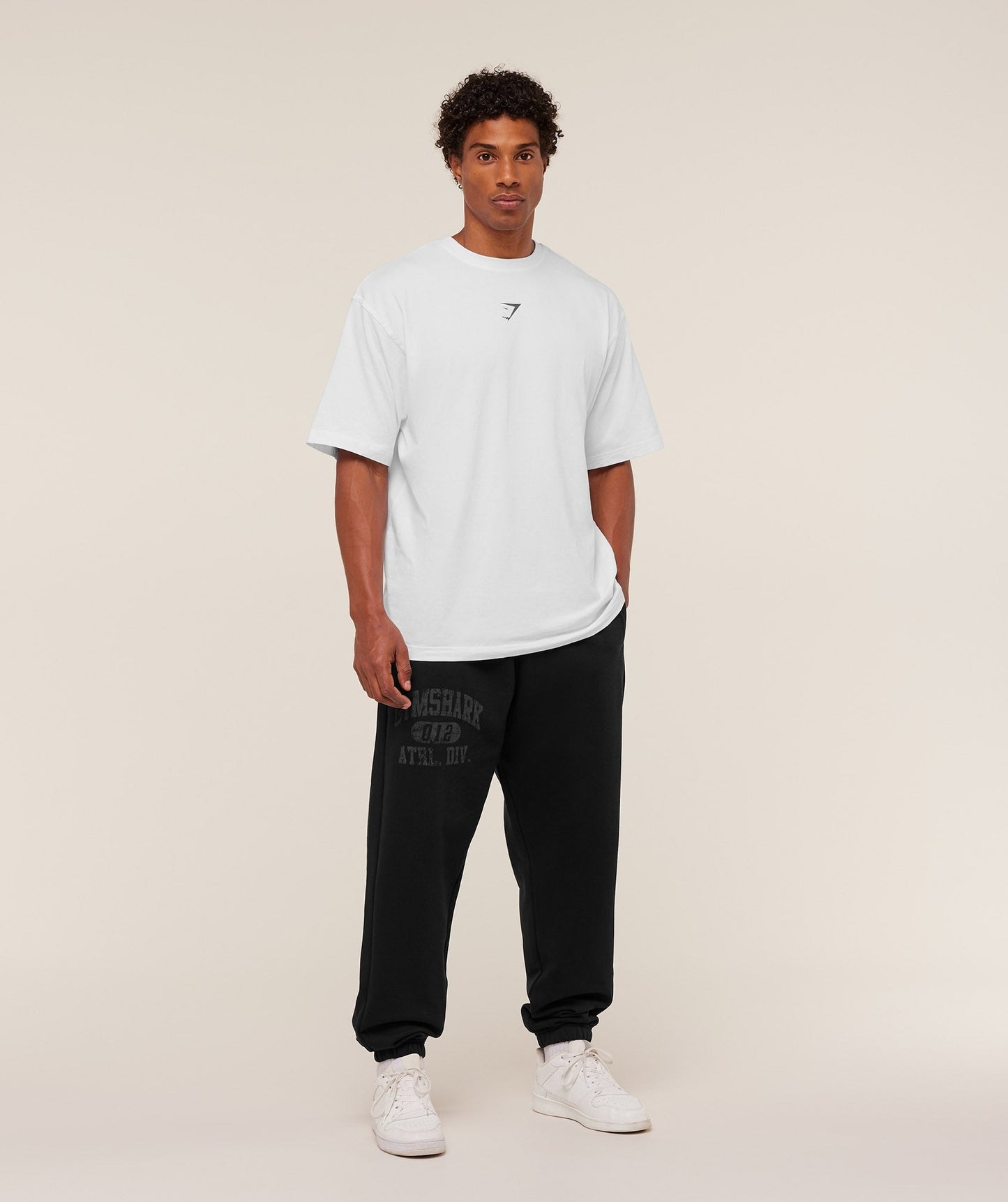 Gymshark Athletic Division Graphic Joggers - GS Black