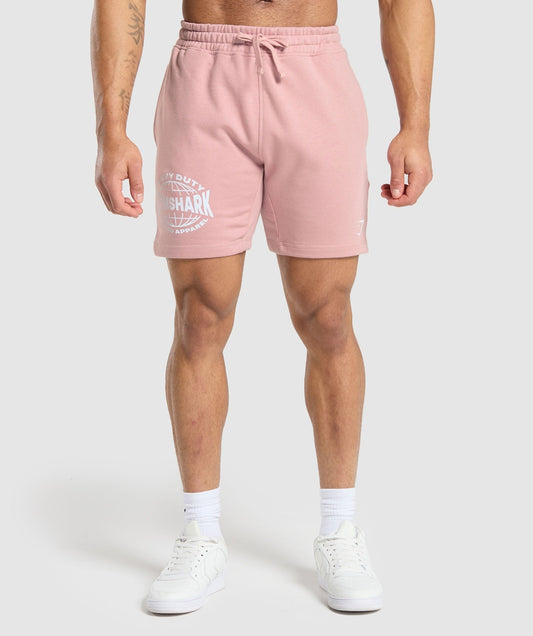 Gymshark Heavy Duty Apparel 7" Shorts - Light Pink