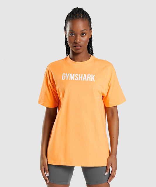Gymshark Apollo Oversized T-Shirt - Apricot Orange