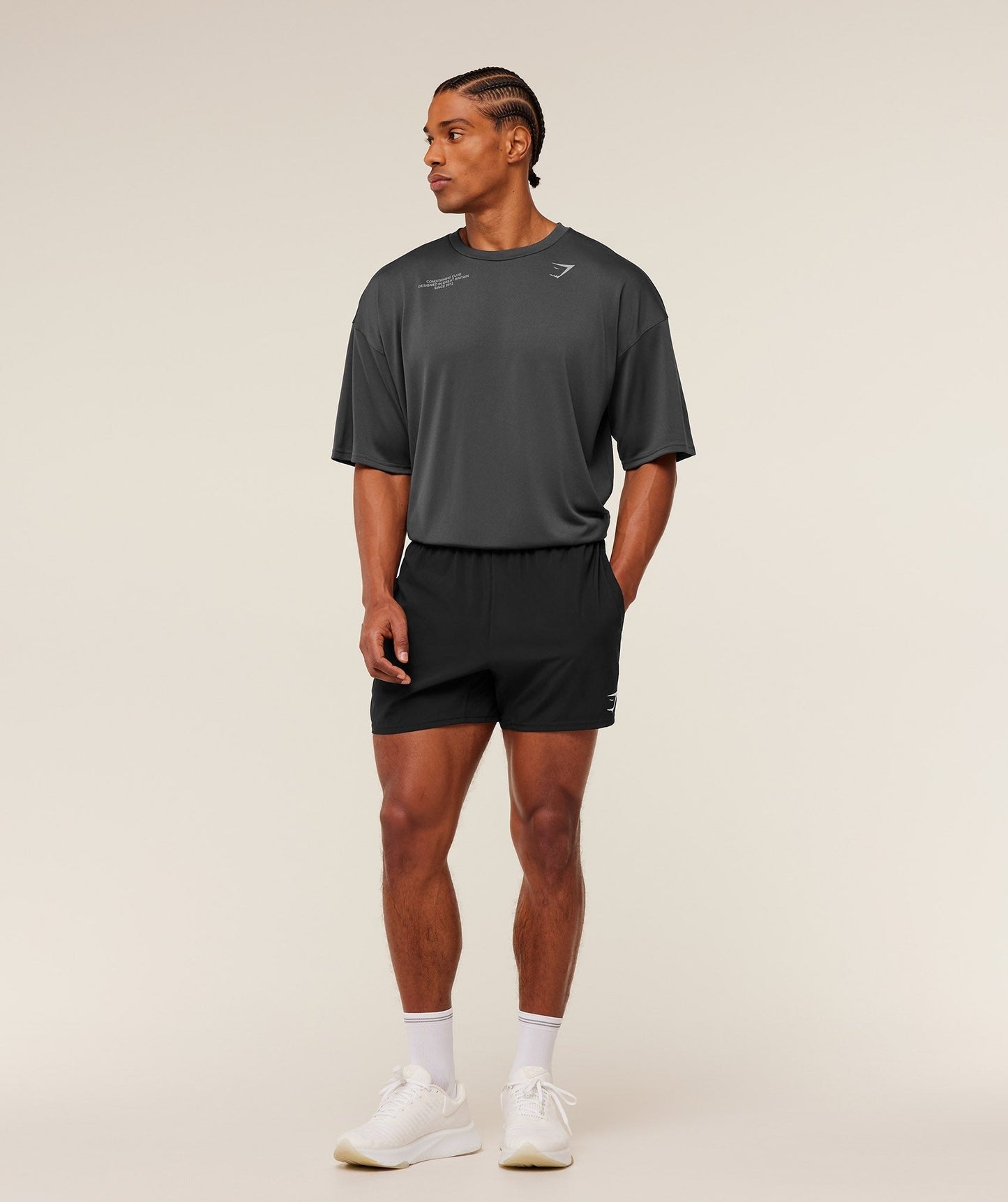 Gymshark Conditioning Club Oversized T-Shirt - Grey/Smokey Grey