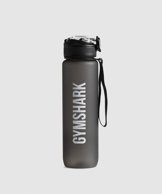 Gymshark Sports Bottle With Straw - Asphalt Grey