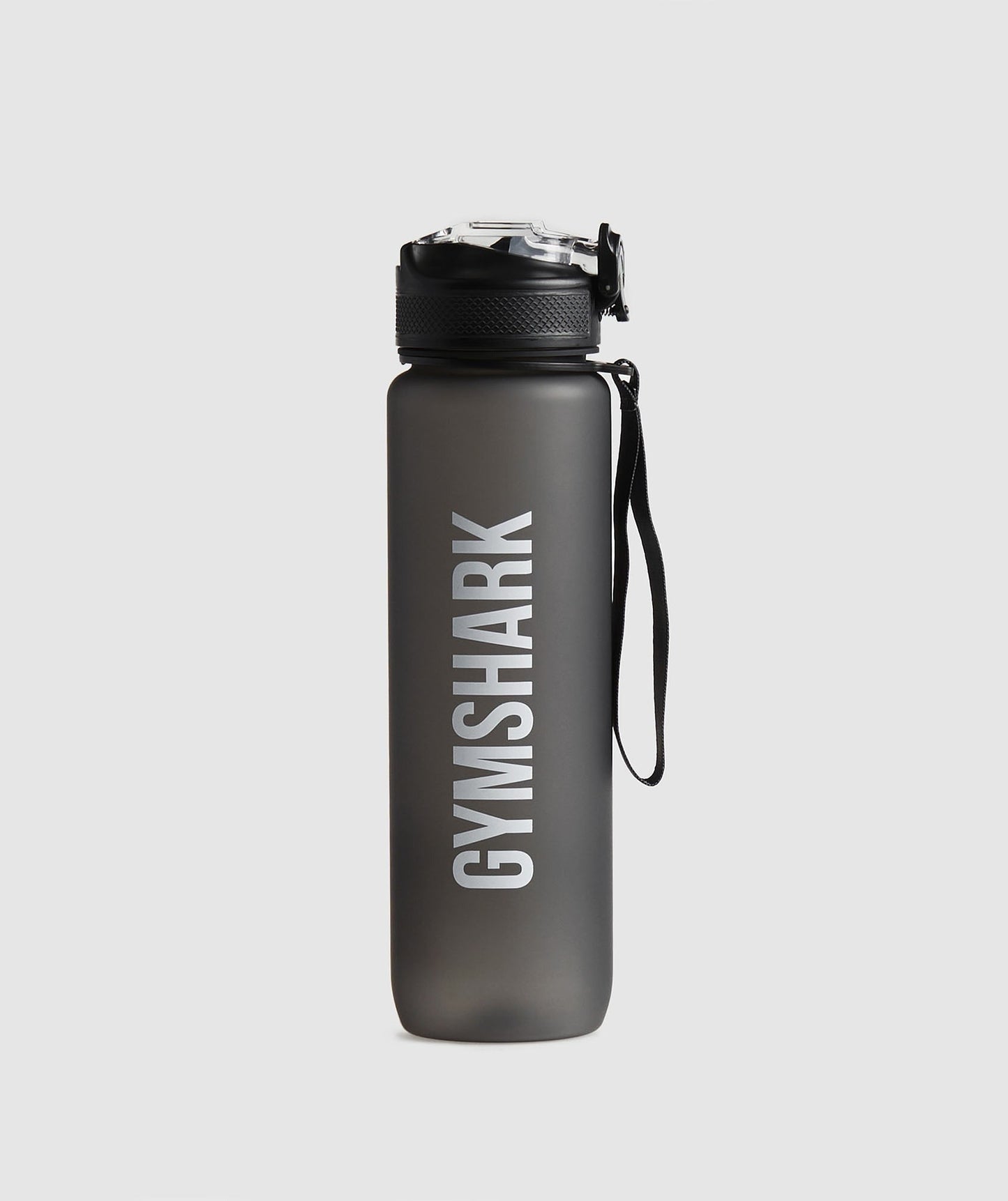 Gymshark Sports Bottle With Straw - Asphalt Grey