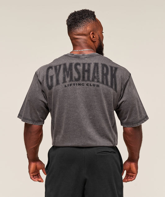 Gymshark Heritage Washed T-Shirt - Grey