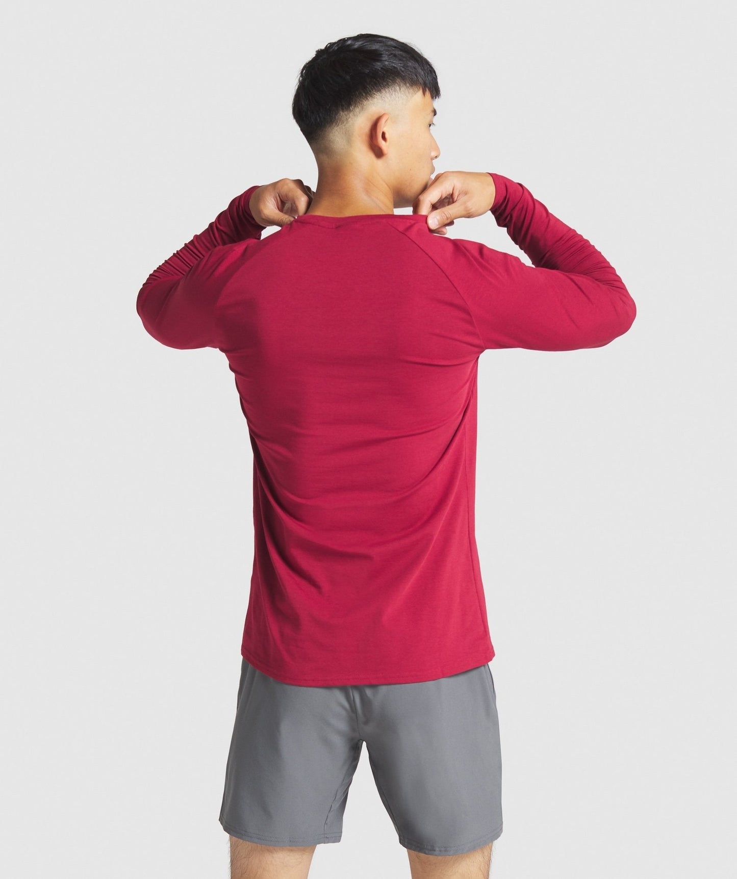Gymshark Apollo Long Sleeve T-Shirt - Burgundy