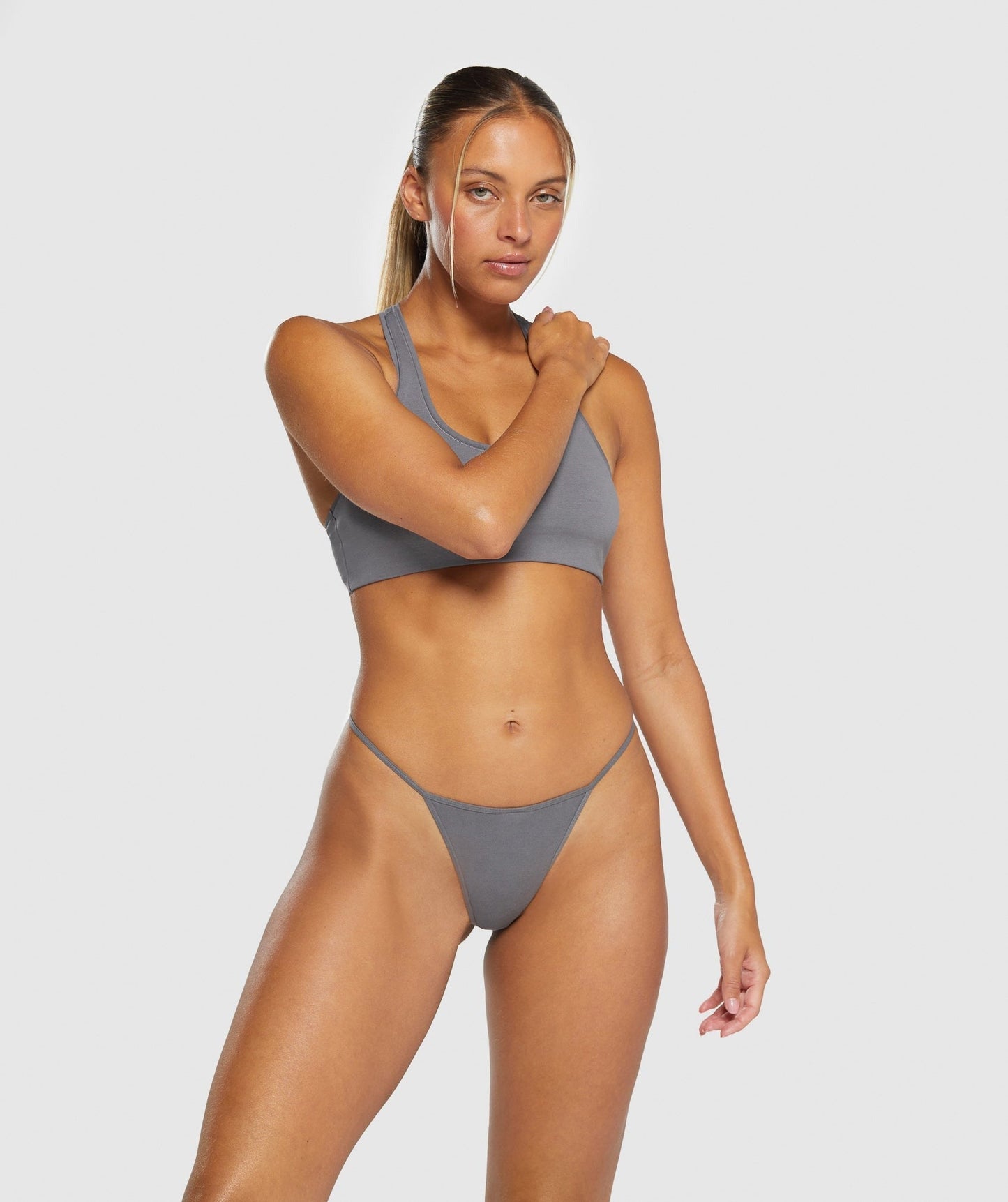 Gymshark Cotton G-String - Brushed Grey