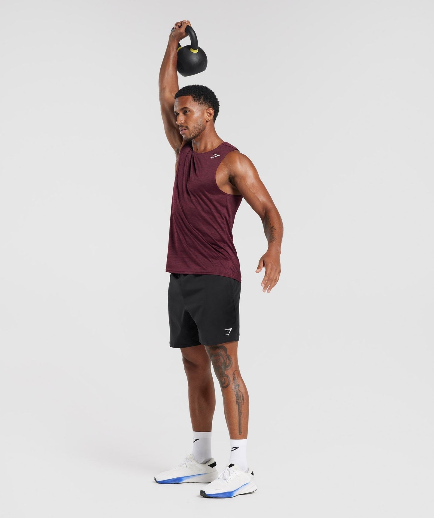 Gymshark Arrival Marl Tank - Plum Pink/Plum Brown Marl