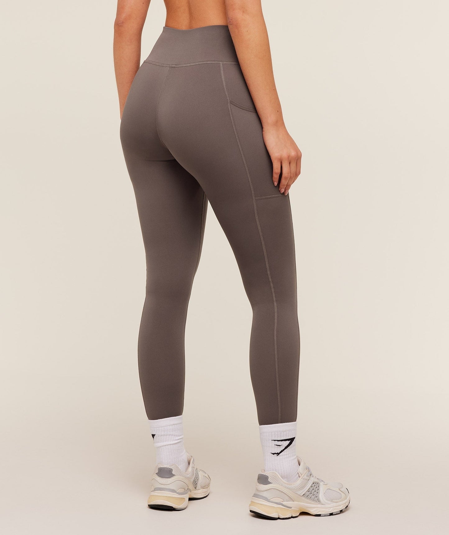 Gymshark Pocket Leggings - Cool Brown