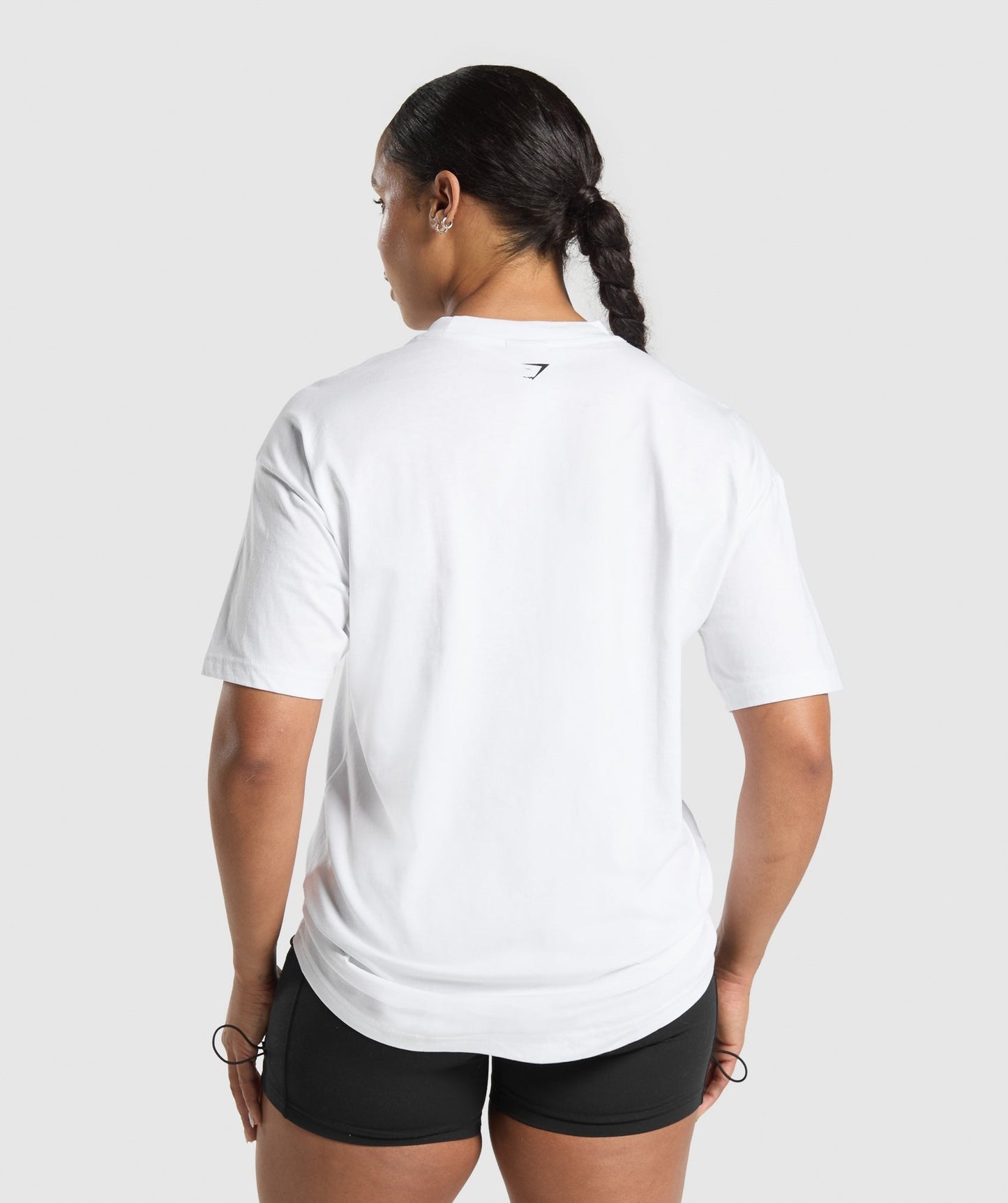 Gymshark Lifting Essentials Graphic Oversized T-Shirt - White