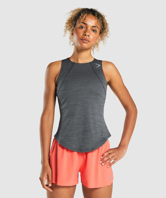 Gymshark Speed Tank - Charcoal Marl