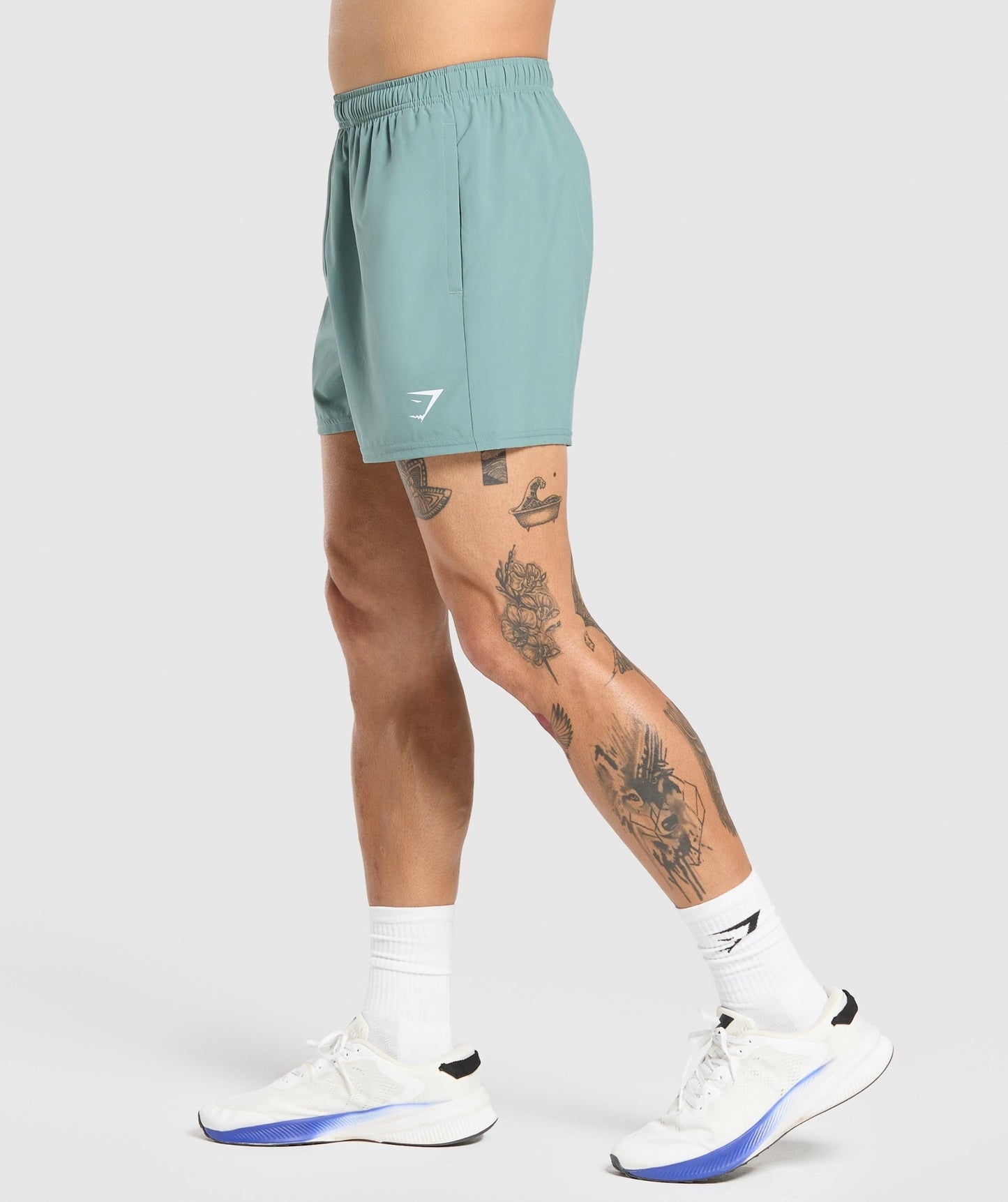 Gymshark Arrival 5" Shorts - Celeste Blue