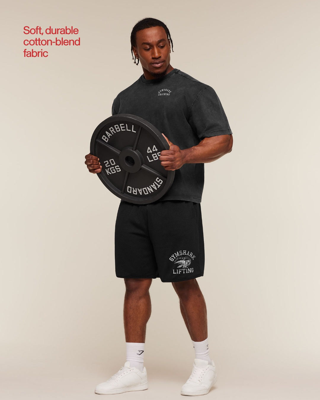 Gymshark Retro Collegiate T-Shirt - Black
