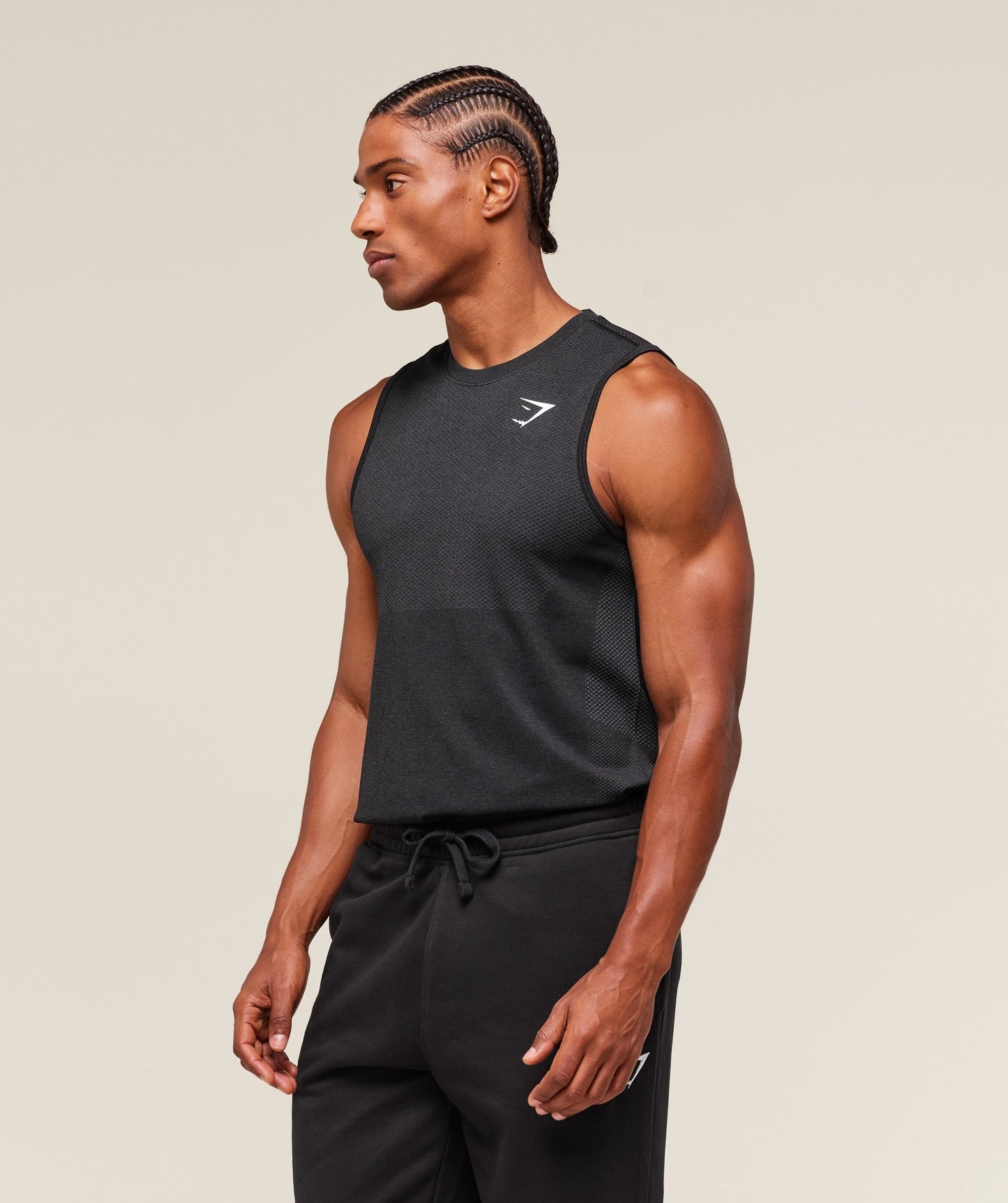 Gymshark Vital Tank - Black/Silhouette Grey