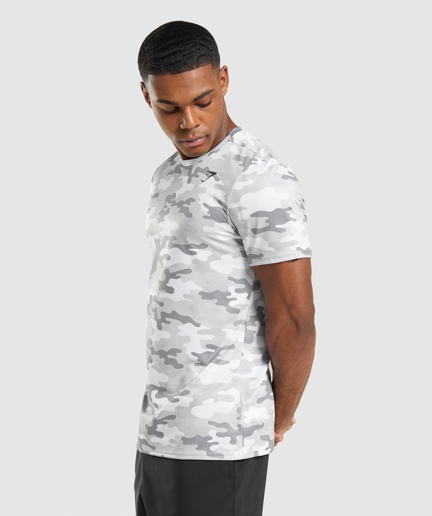 Gymshark Arrival T-Shirt - Light Grey Camo