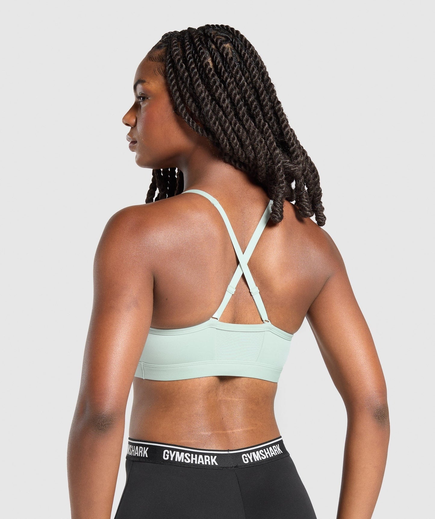 Gymshark Ruched Sports Bra - Morning Blue