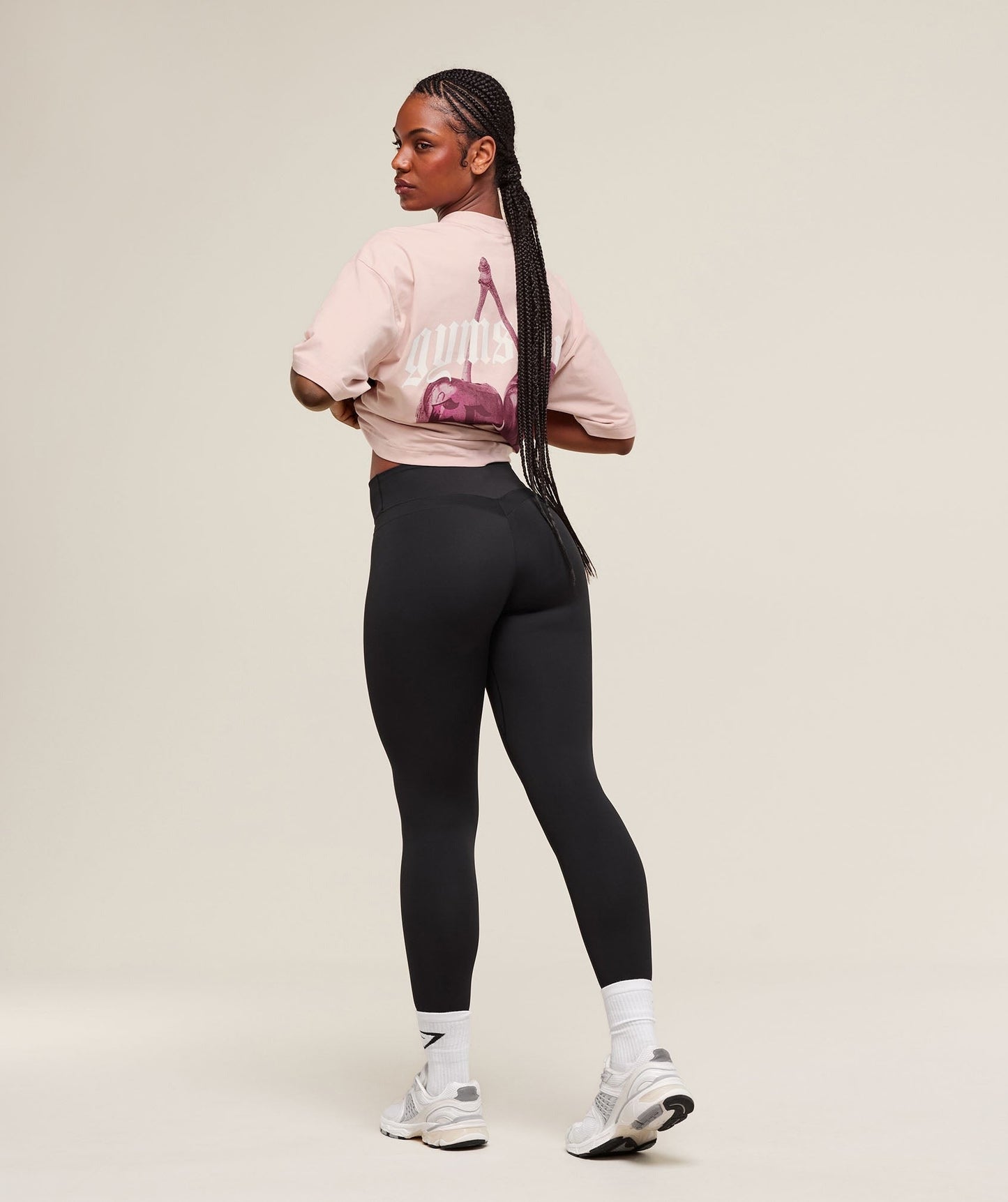 Gymshark Cherry Graphic Oversized T-Shirt - Lift Pink