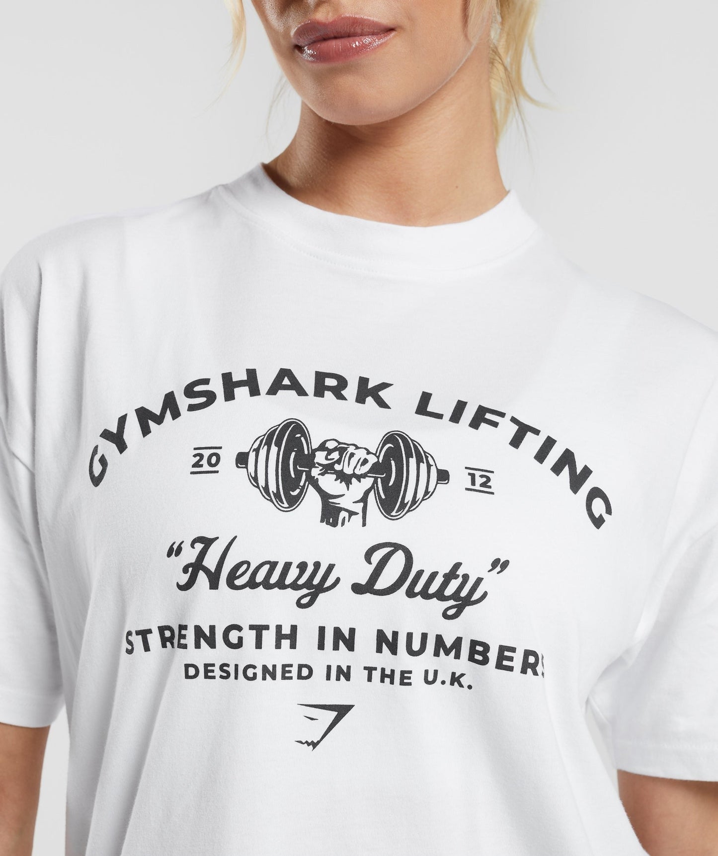 Gymshark Heavy Duty Oversized T-Shirt - White
