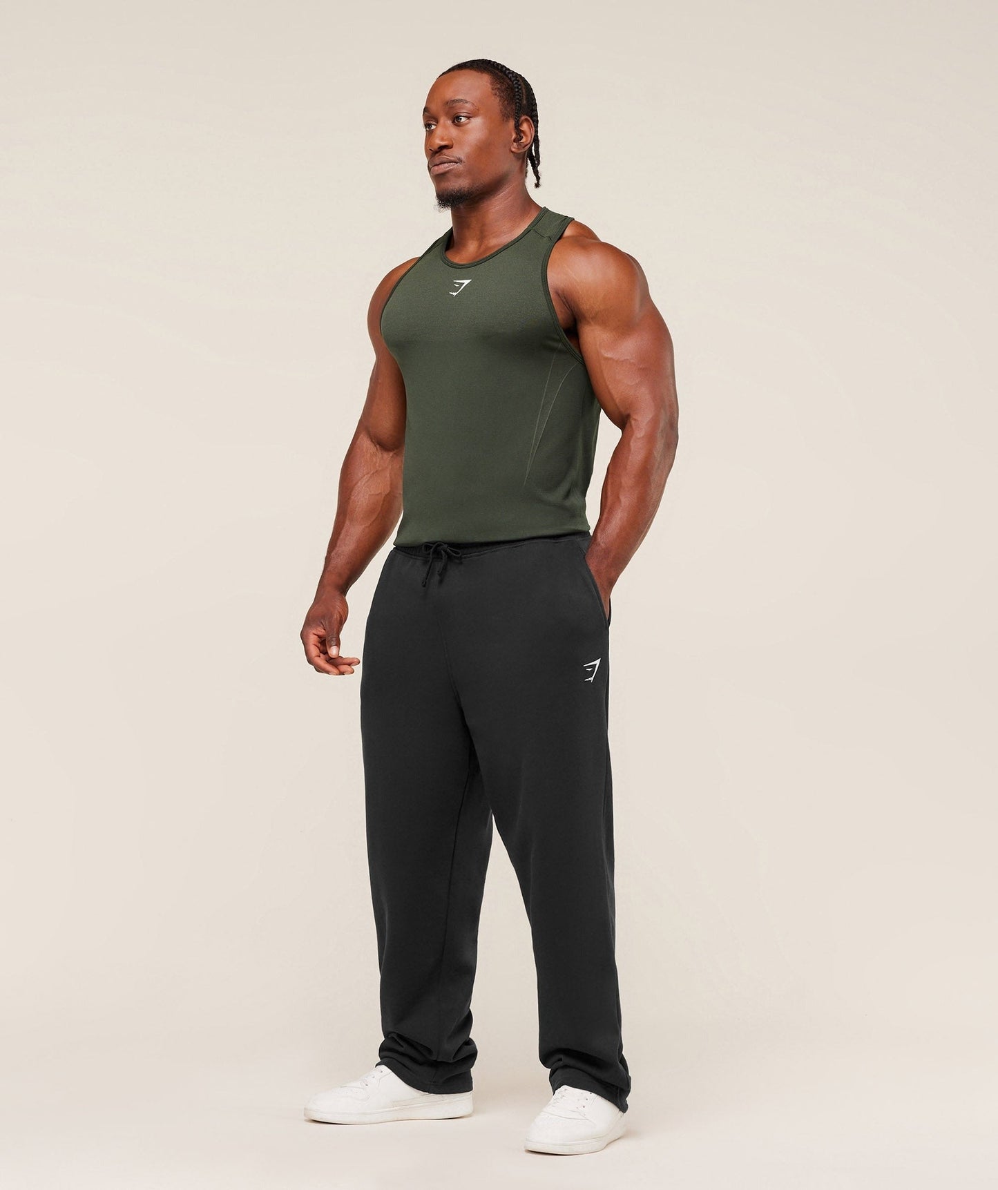 Gymshark Shadow Seamless Stringer - Trail Green