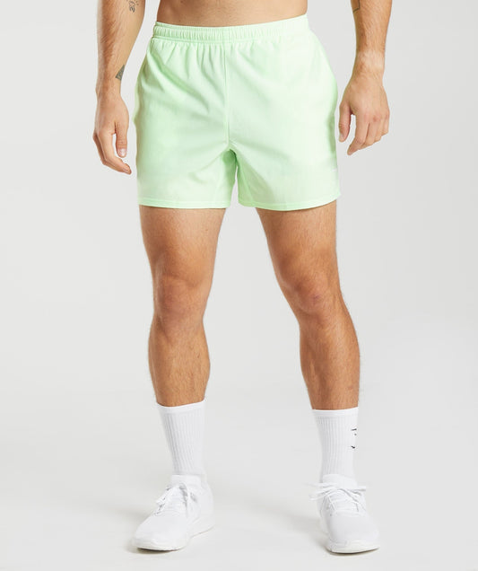 Gymshark Arrival 5" Shorts - Fluo Mint