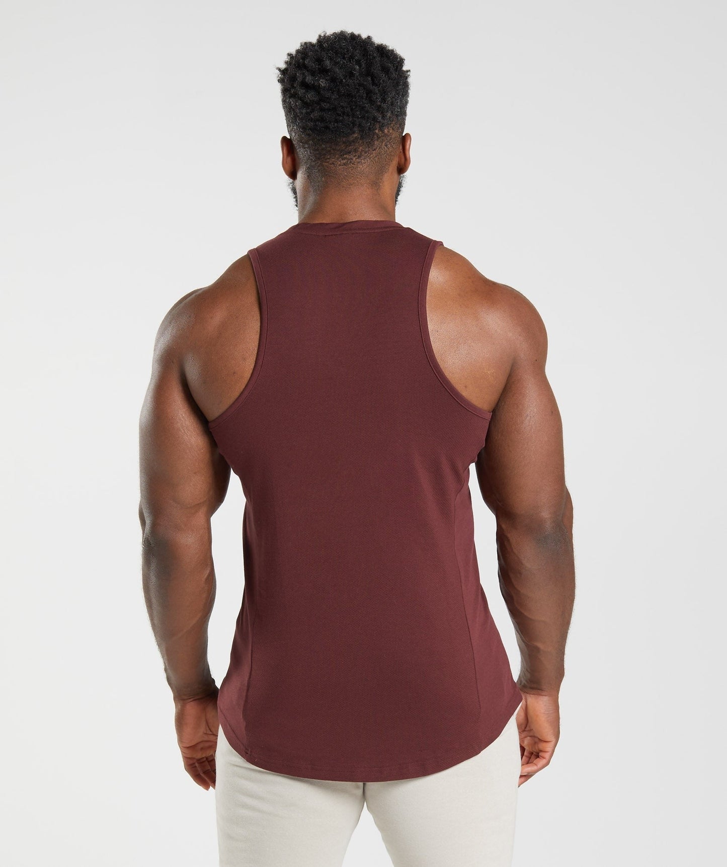 Gymshark React Tank - Baked Maroon
