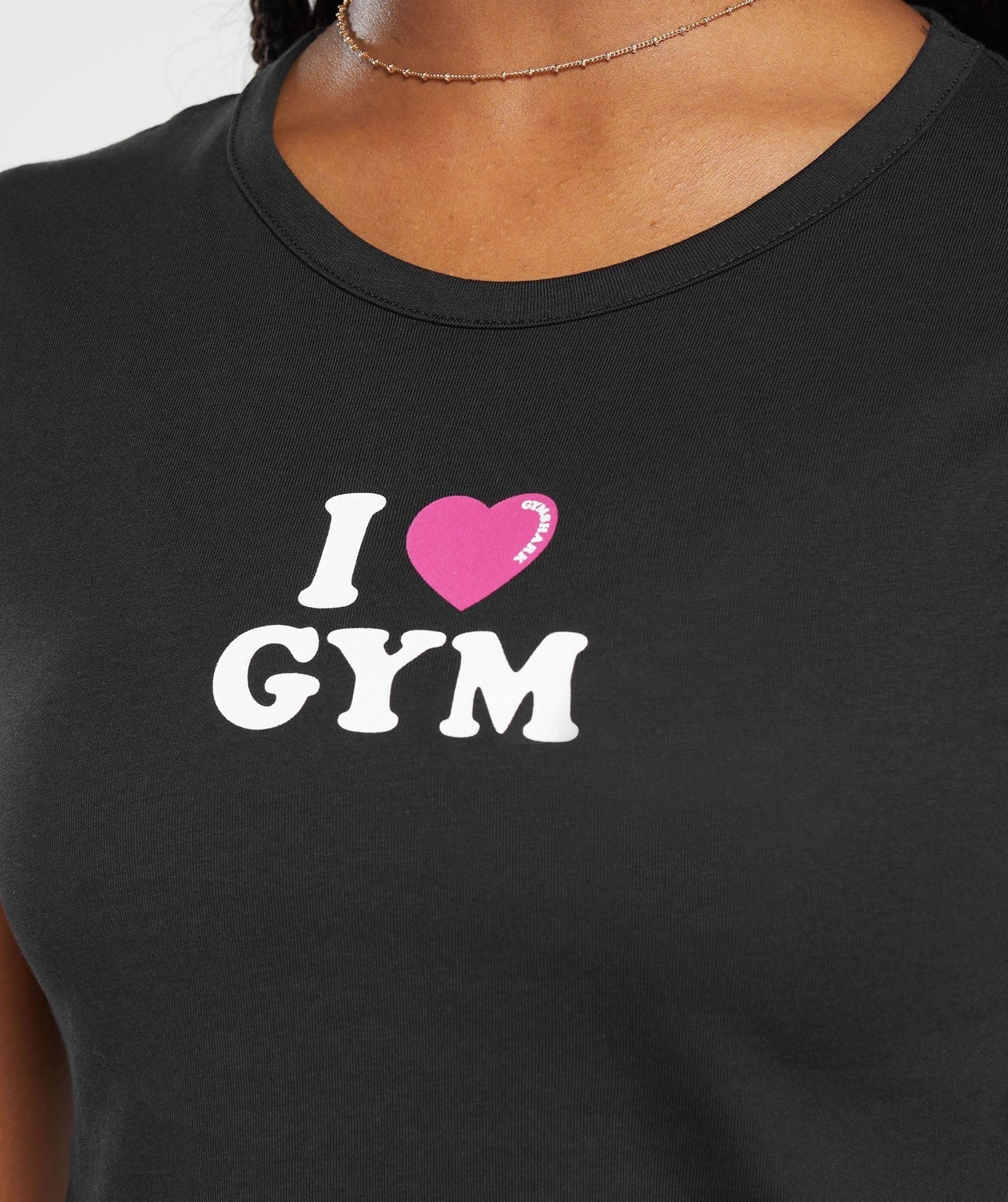 Gymshark I Heart Gym Baby T-Shirt - Black