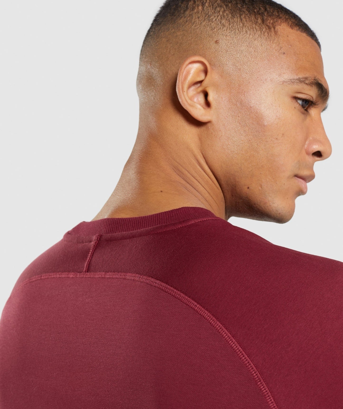 Gymshark Crest Sweatshirt - Burgundy Red